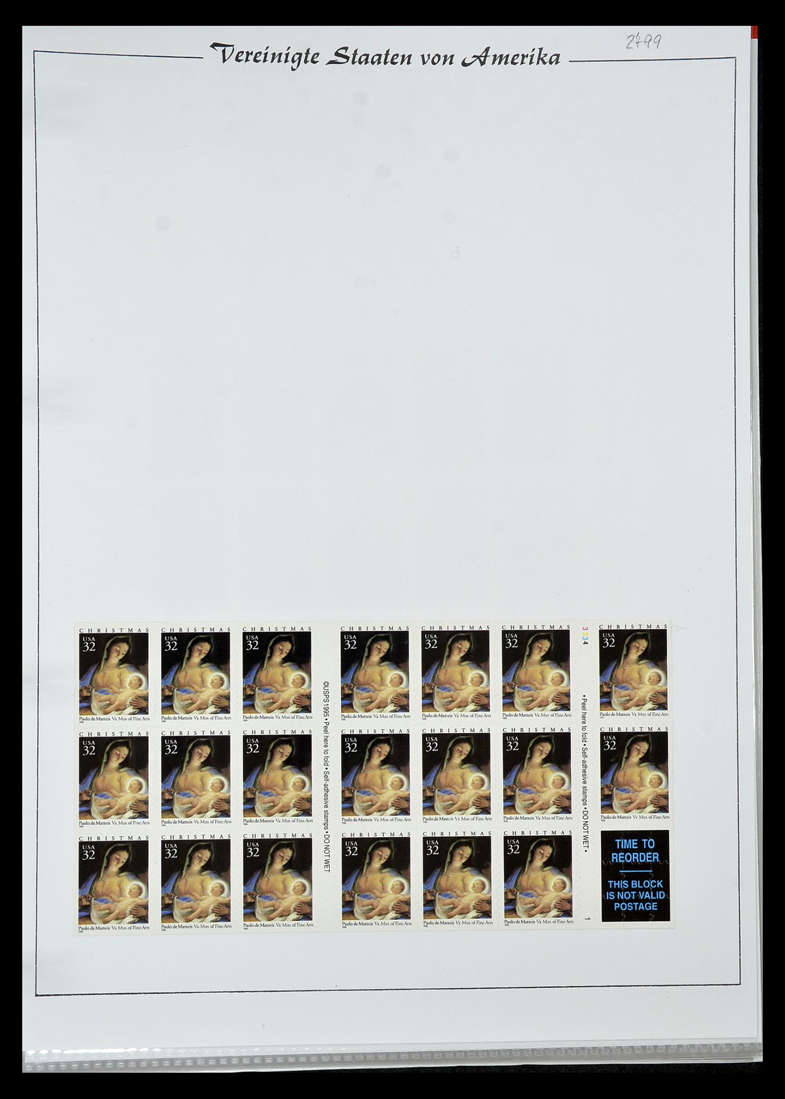 34834 068 - Stamp Collection 34834 USA sheetlets 1988-2005.