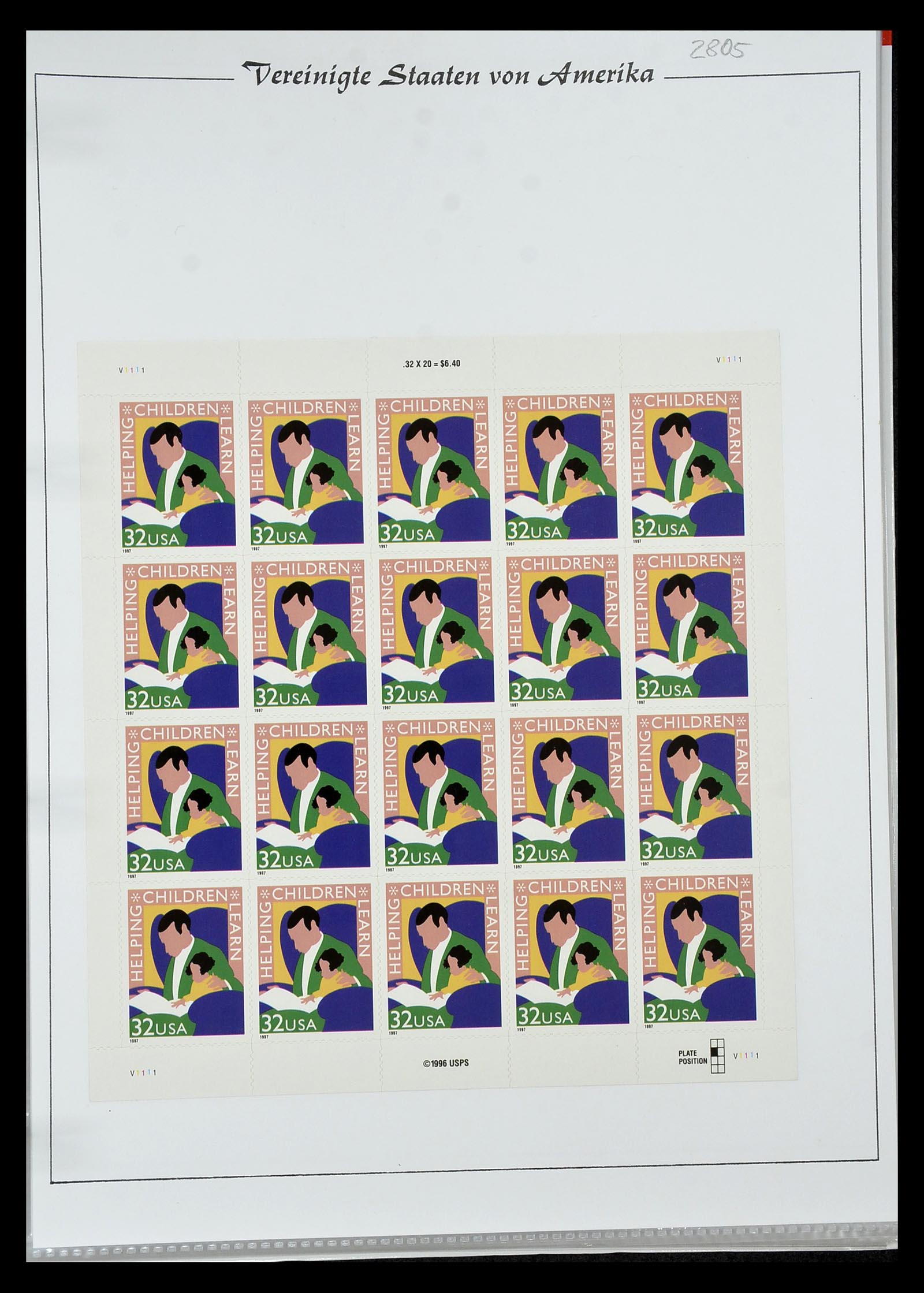 34834 071 - Stamp Collection 34834 USA sheetlets 1988-2005.