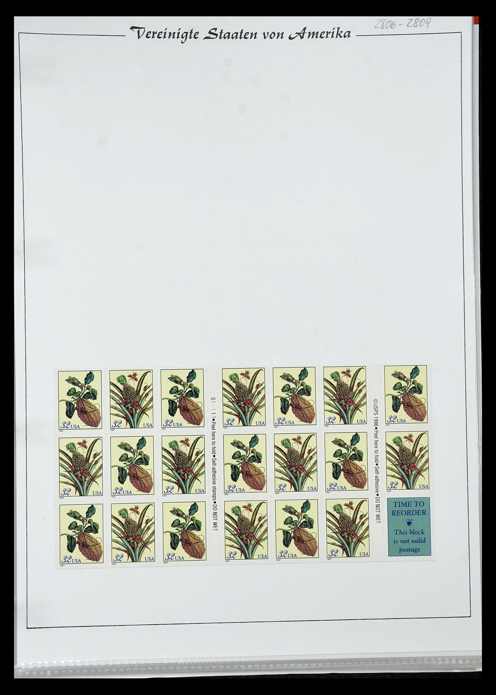 34834 072 - Stamp Collection 34834 USA sheetlets 1988-2005.