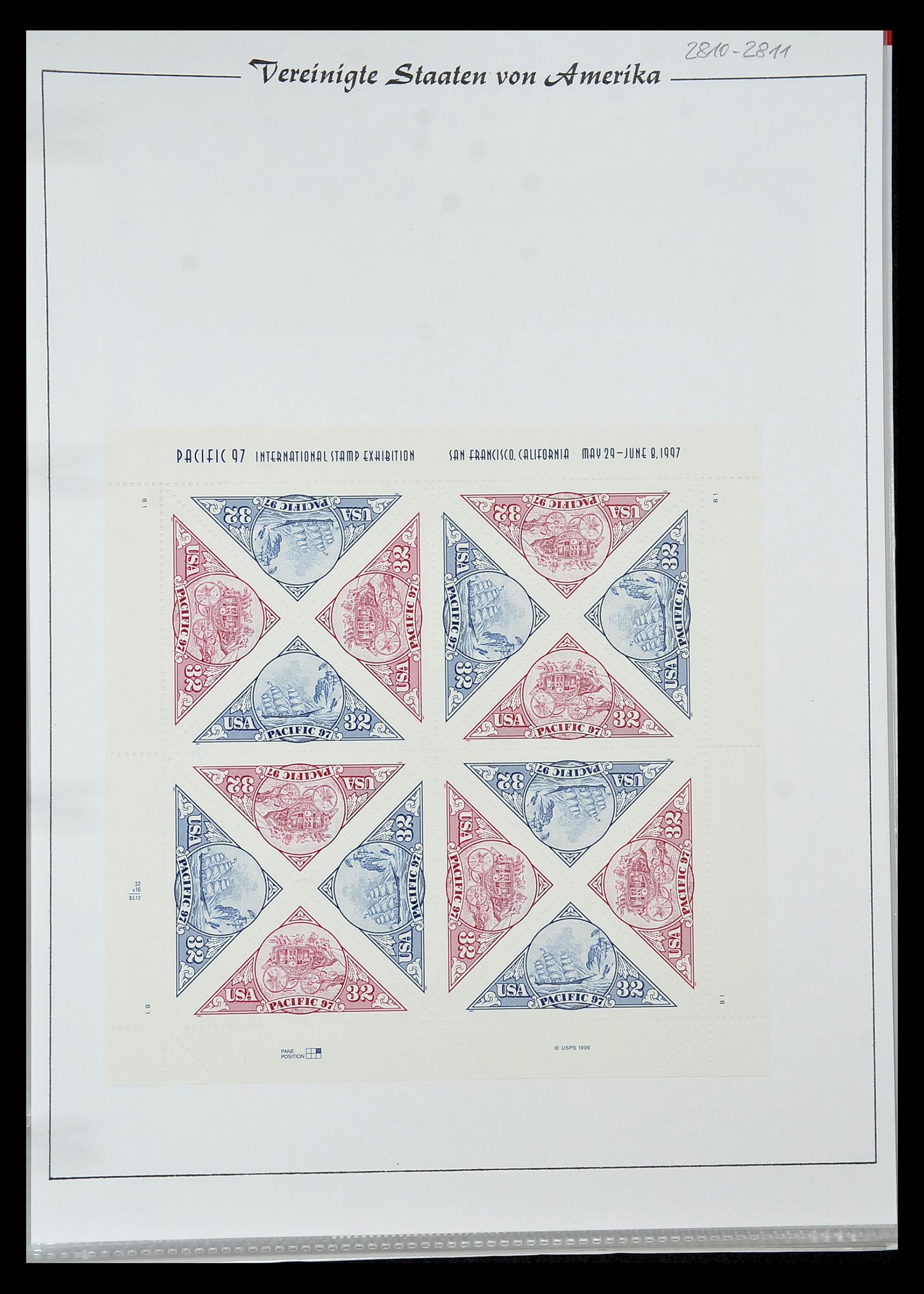 34834 073 - Stamp Collection 34834 USA sheetlets 1988-2005.