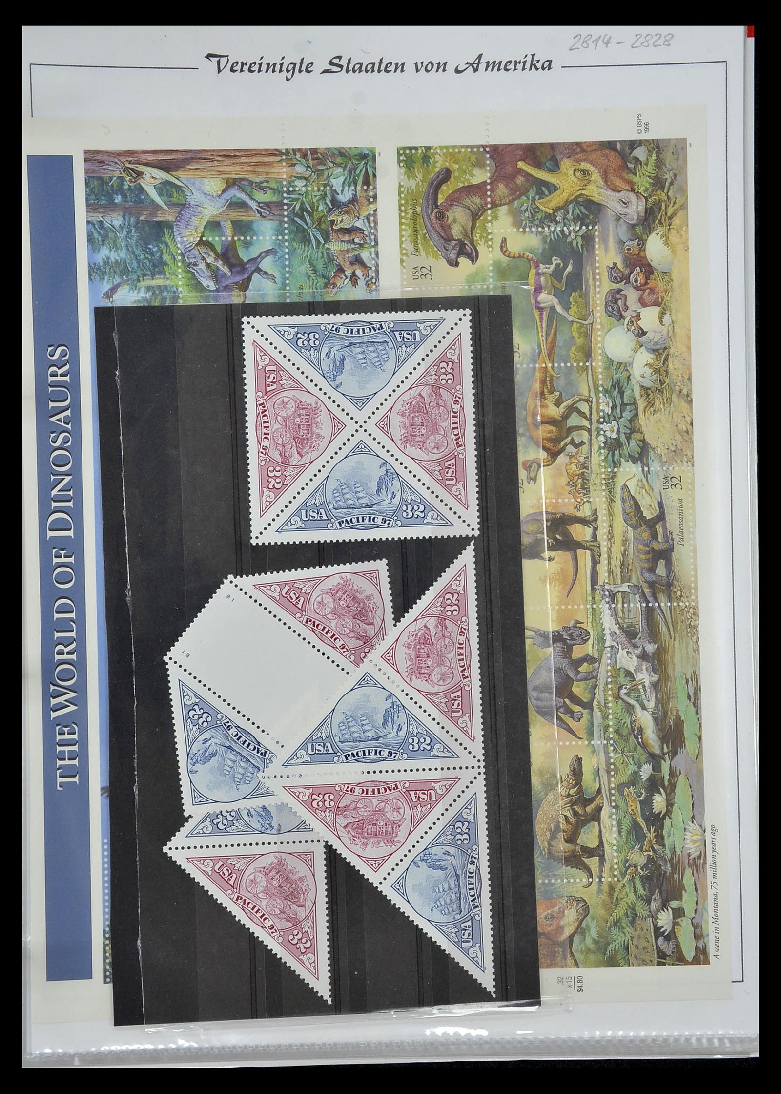 34834 074 - Stamp Collection 34834 USA sheetlets 1988-2005.