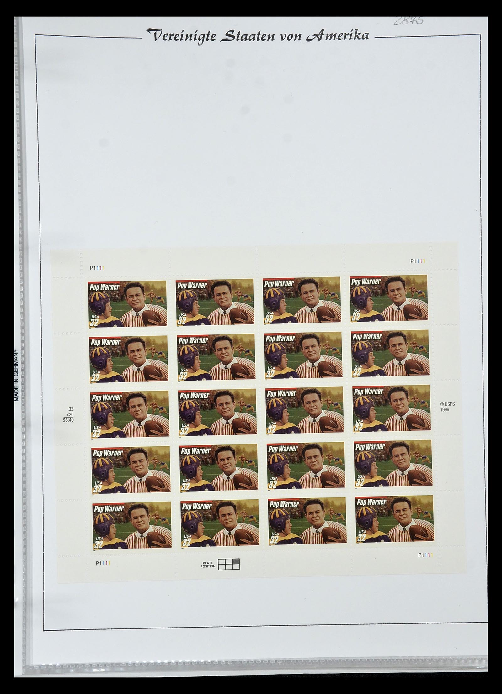 34834 084 - Stamp Collection 34834 USA sheetlets 1988-2005.