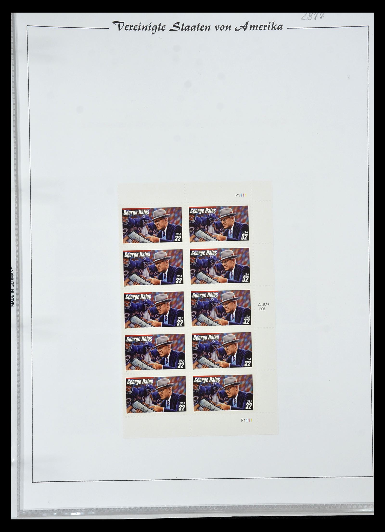 34834 085 - Stamp Collection 34834 USA sheetlets 1988-2005.