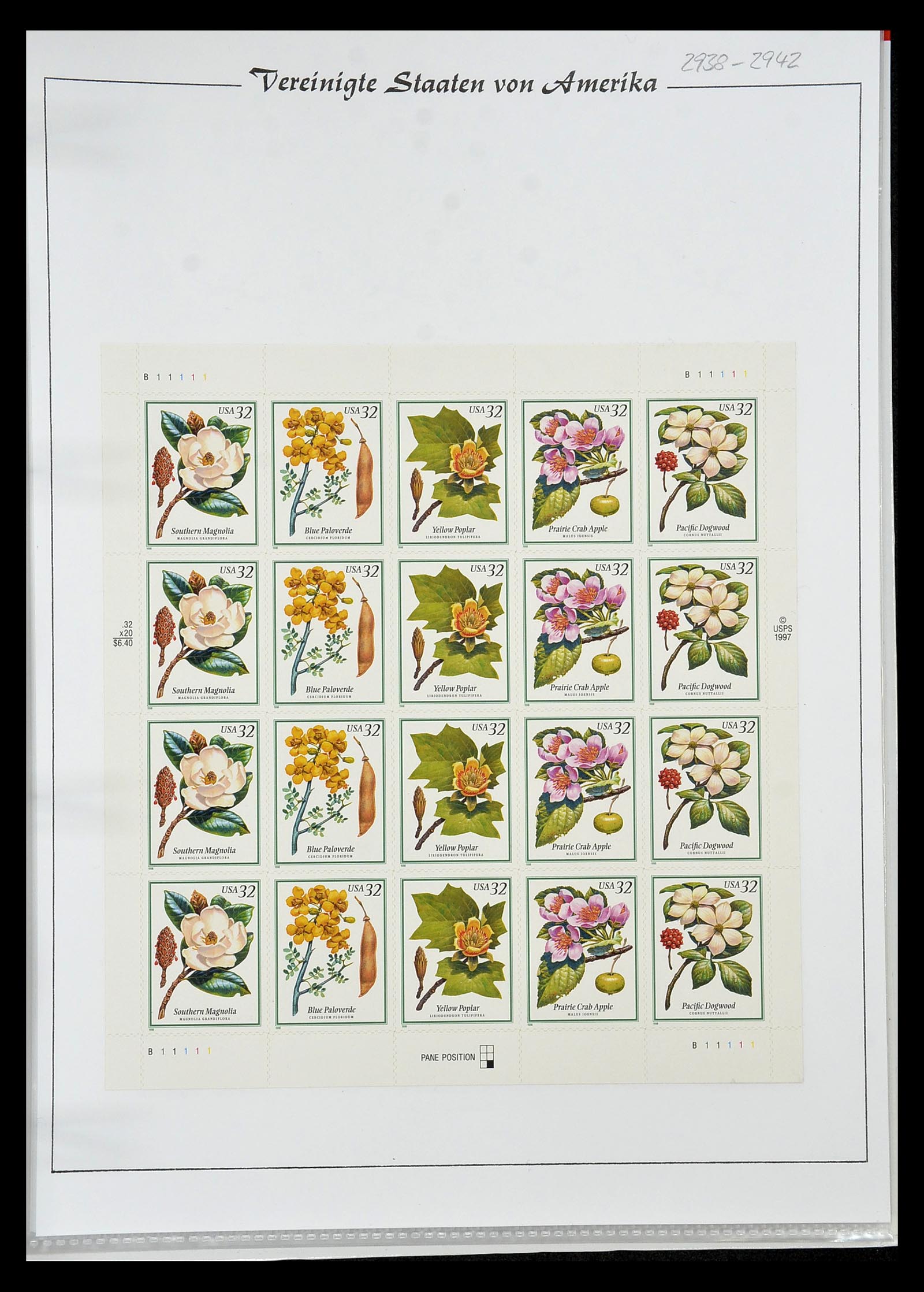 34834 091 - Stamp Collection 34834 USA sheetlets 1988-2005.
