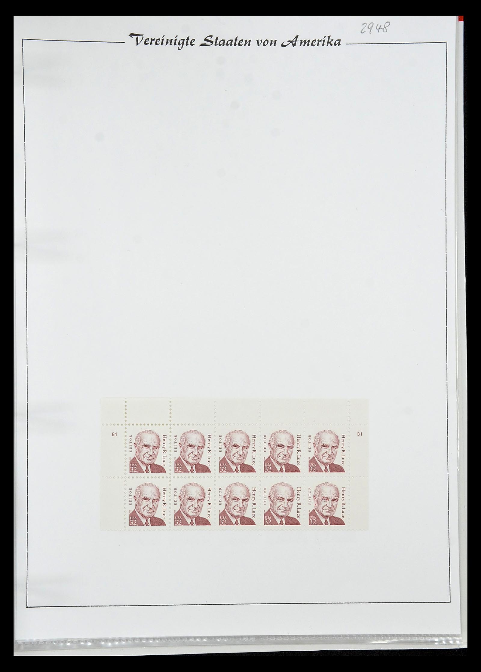 34834 093 - Stamp Collection 34834 USA sheetlets 1988-2005.
