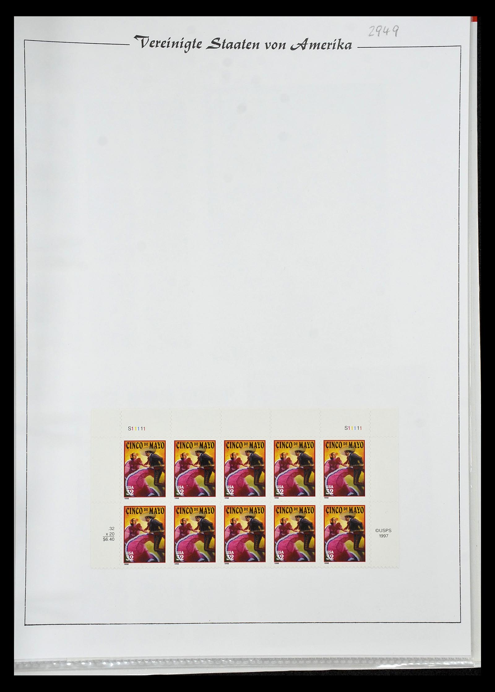 34834 094 - Stamp Collection 34834 USA sheetlets 1988-2005.