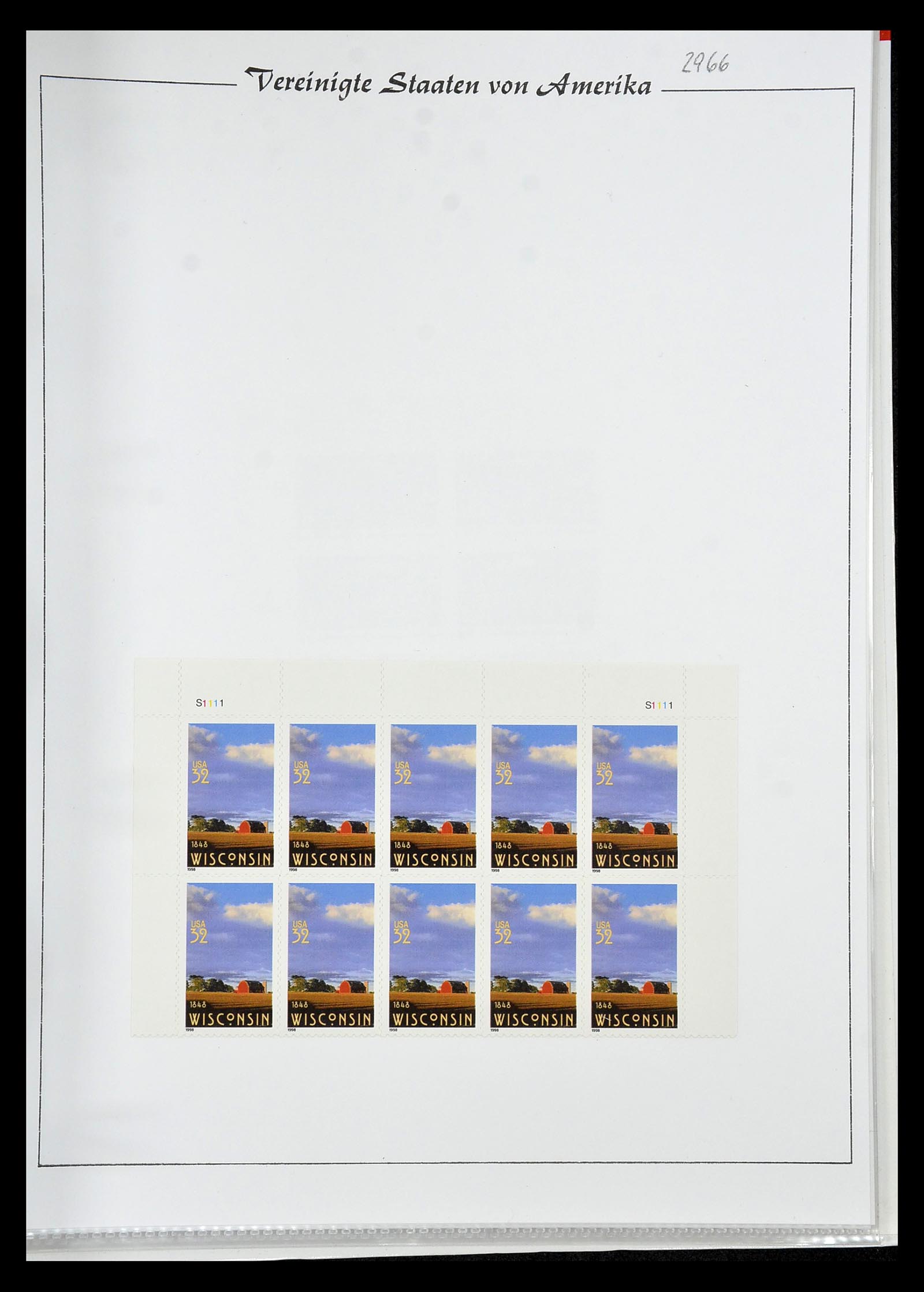 34834 096 - Stamp Collection 34834 USA sheetlets 1988-2005.