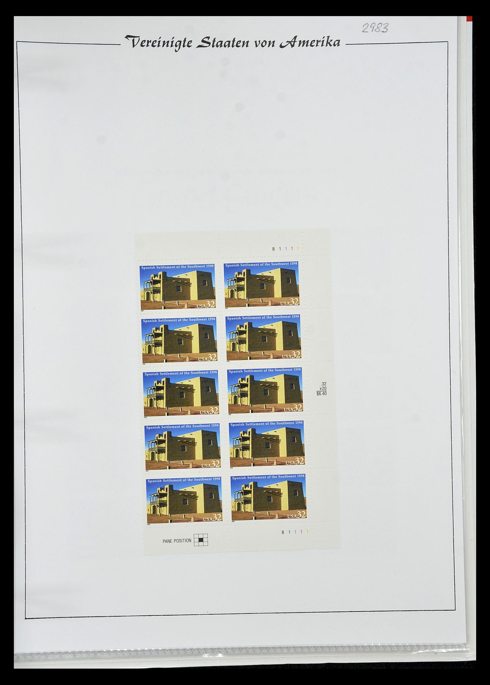 34834 099 - Stamp Collection 34834 USA sheetlets 1988-2005.