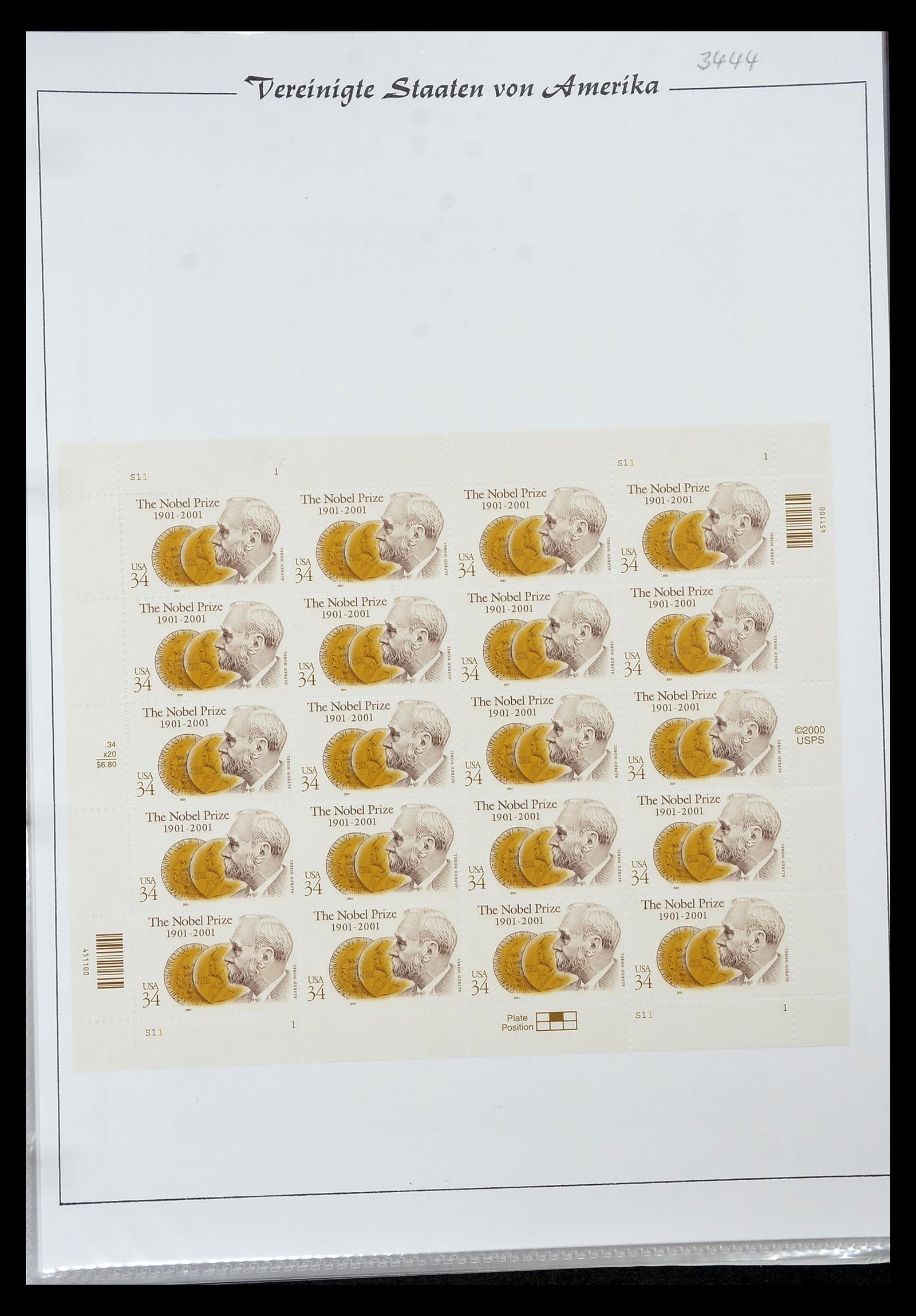 34834 165 - Stamp Collection 34834 USA sheetlets 1988-2005.