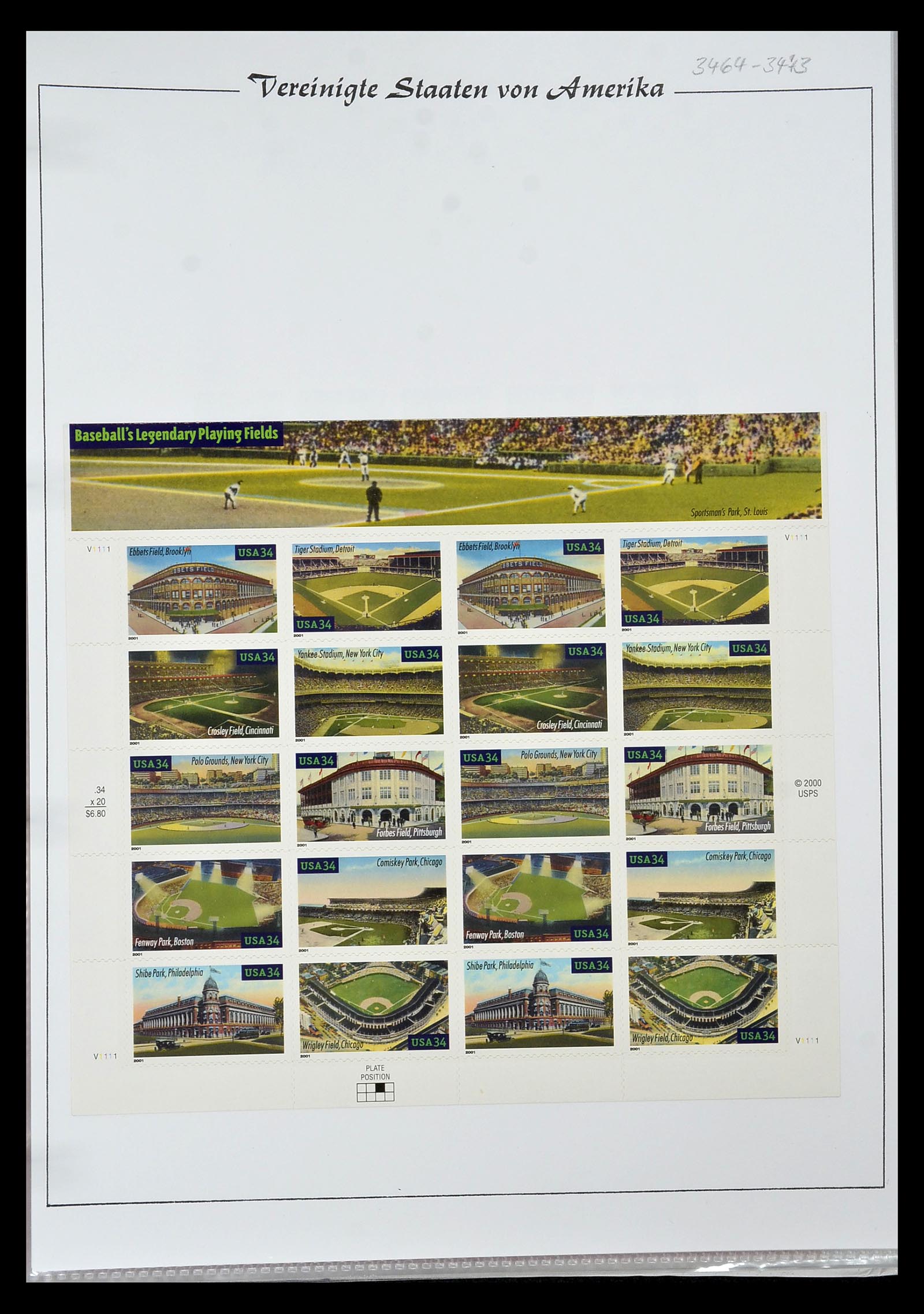 34834 170 - Stamp Collection 34834 USA sheetlets 1988-2005.