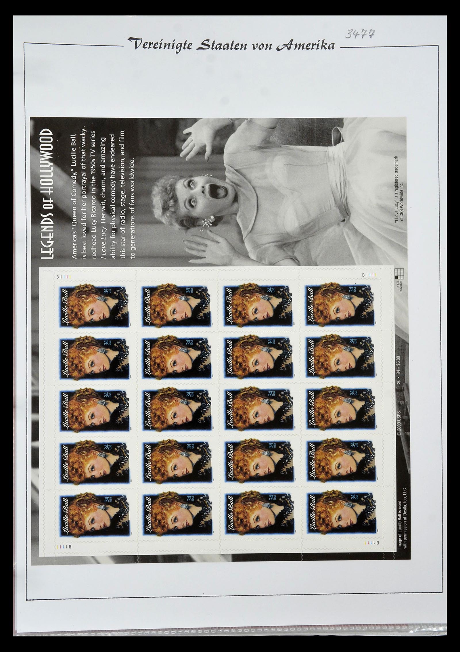34834 172 - Stamp Collection 34834 USA sheetlets 1988-2005.