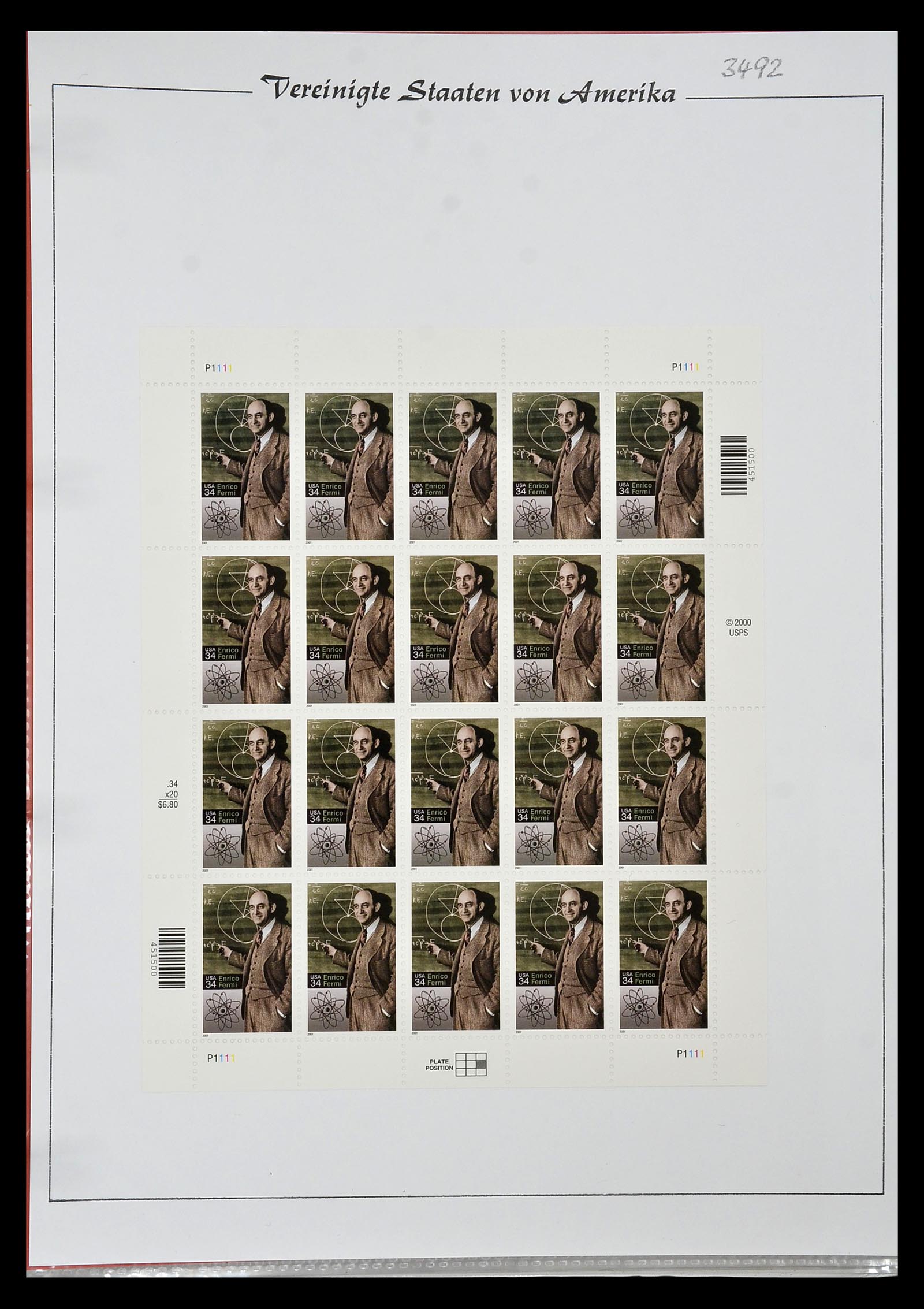 34834 176 - Stamp Collection 34834 USA sheetlets 1988-2005.