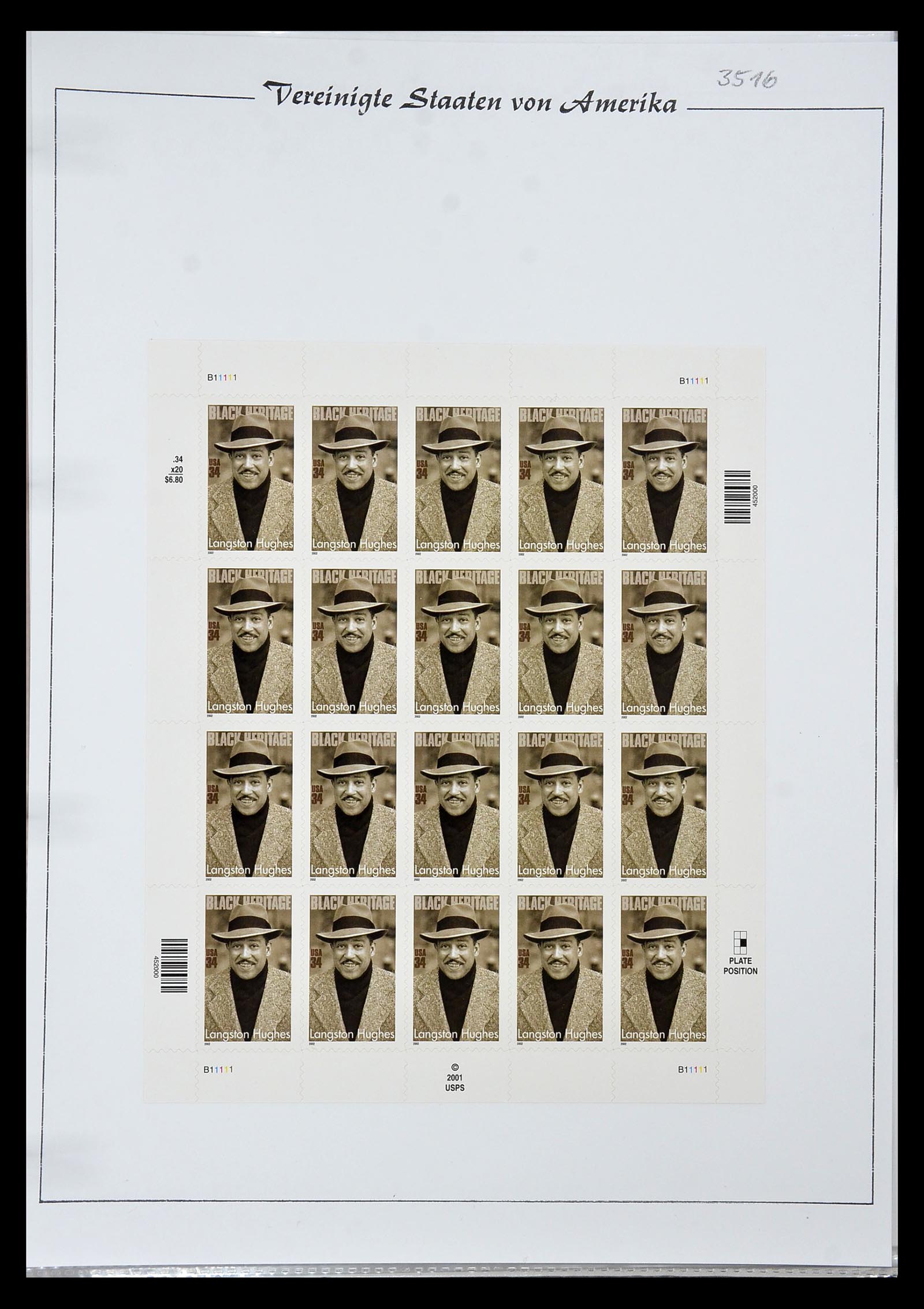 34834 180 - Stamp Collection 34834 USA sheetlets 1988-2005.