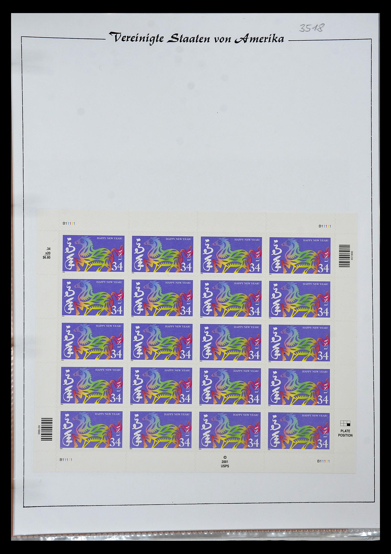 34834 182 - Stamp Collection 34834 USA sheetlets 1988-2005.