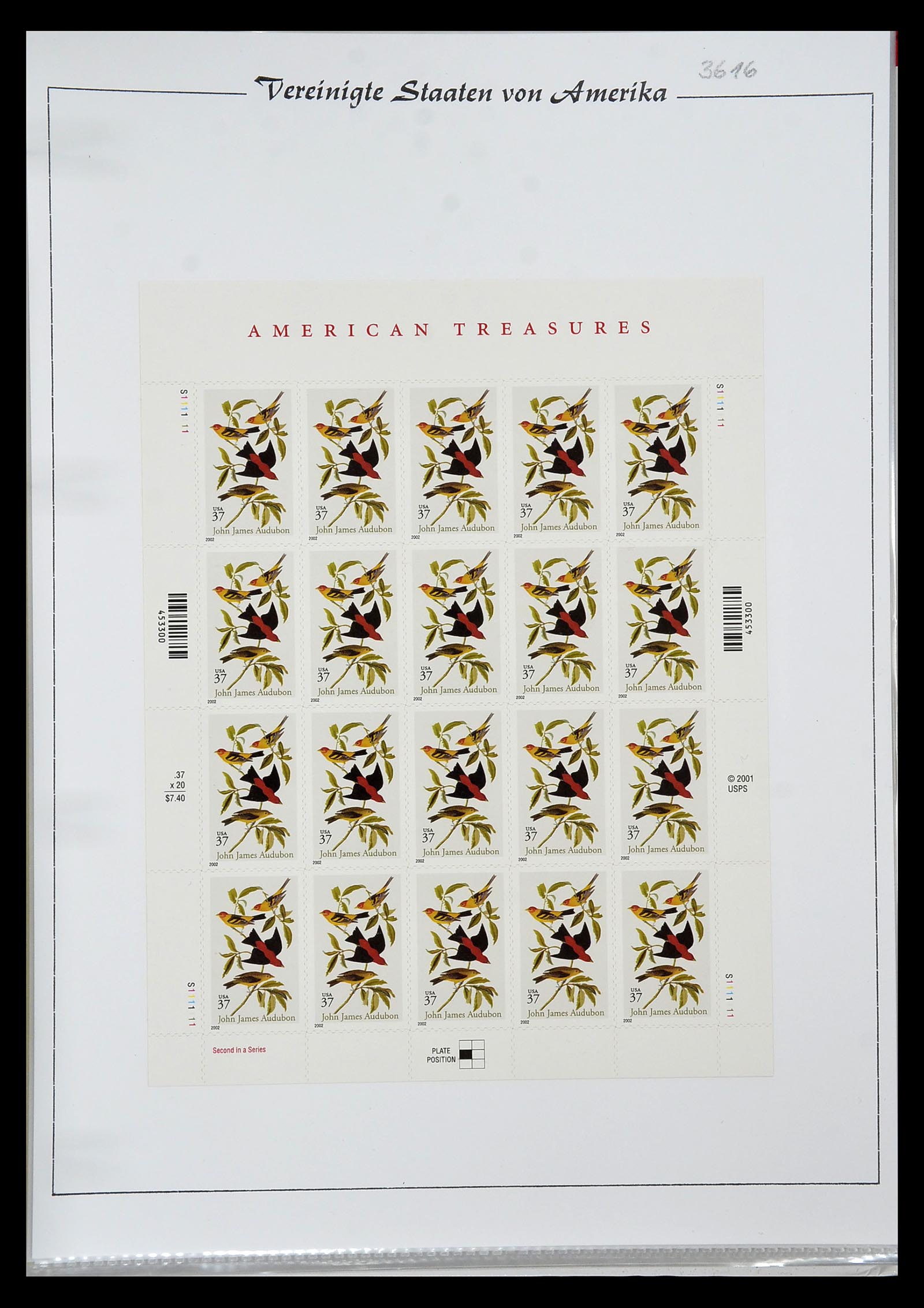 34834 187 - Stamp Collection 34834 USA sheetlets 1988-2005.