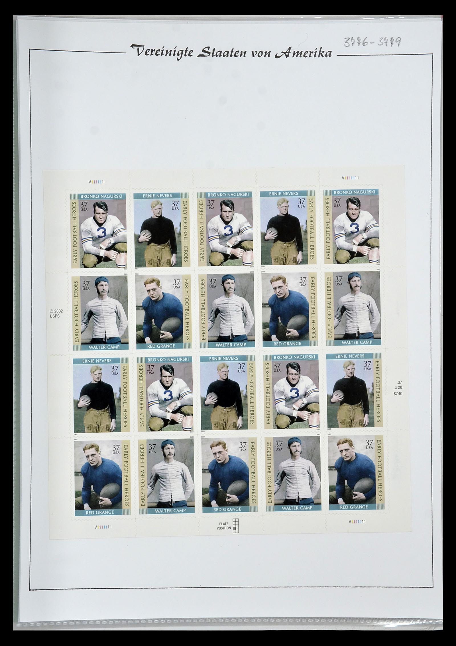 34834 201 - Stamp Collection 34834 USA sheetlets 1988-2005.
