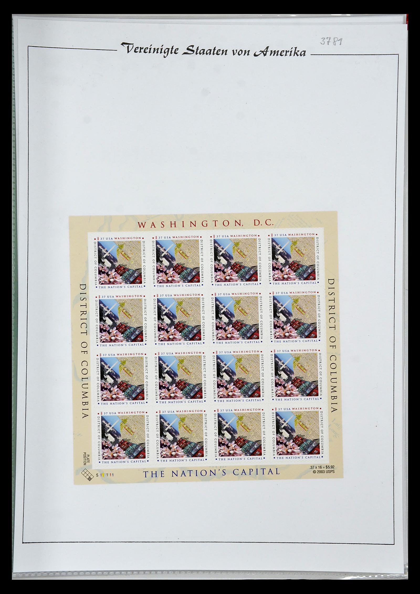 34834 203 - Stamp Collection 34834 USA sheetlets 1988-2005.
