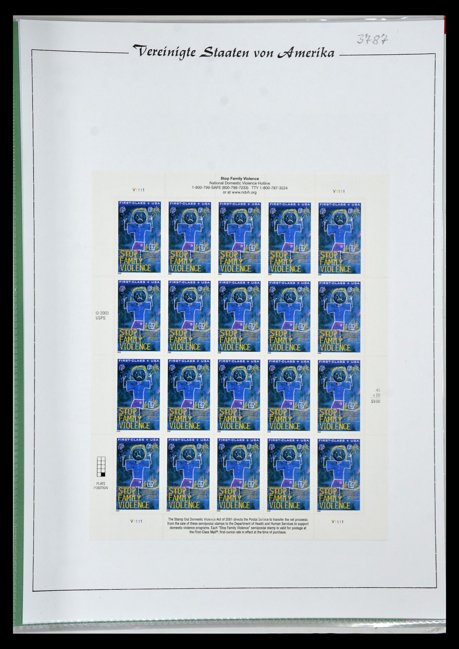 34834 205 - Stamp Collection 34834 USA sheetlets 1988-2005.