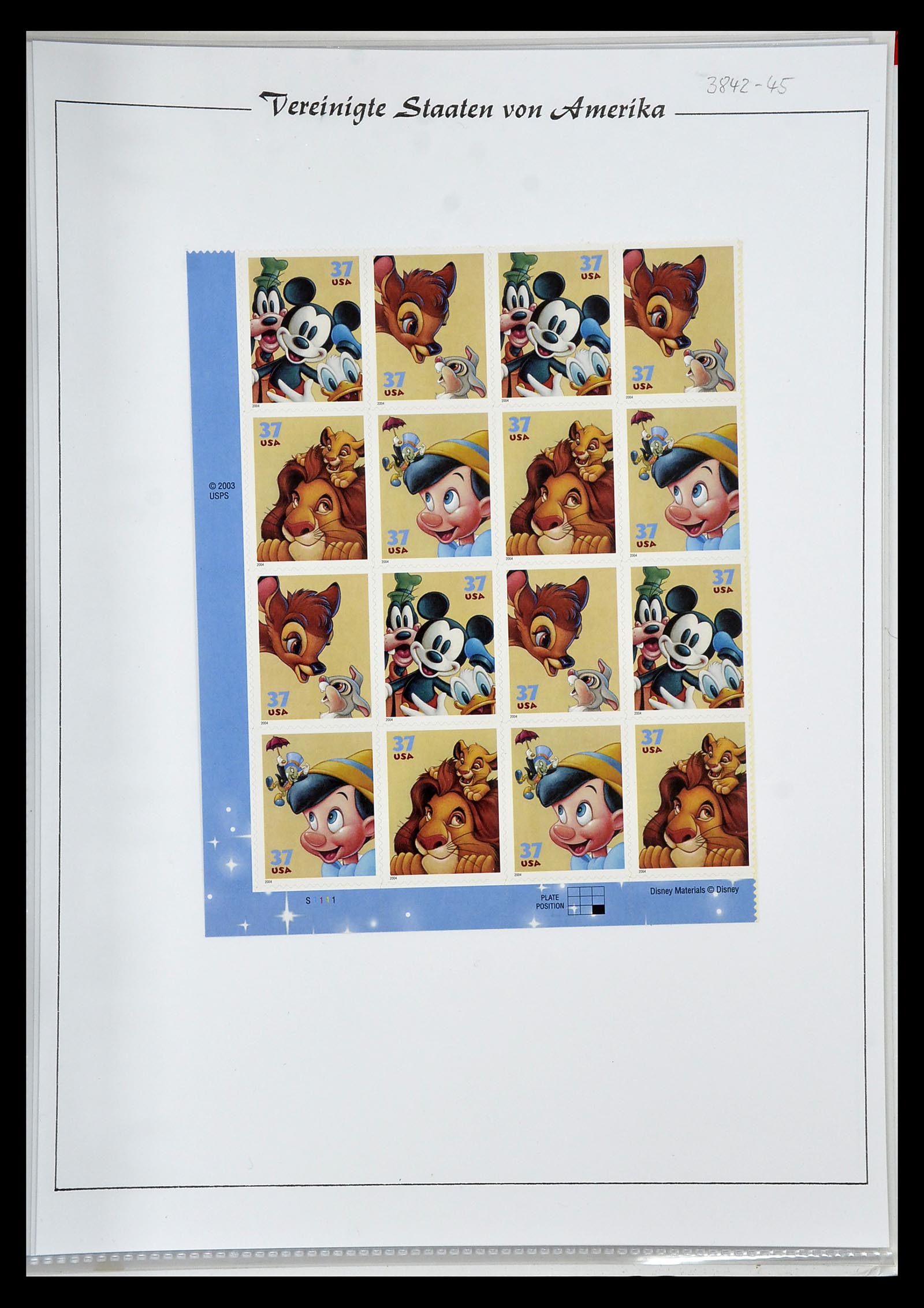 34834 212 - Stamp Collection 34834 USA sheetlets 1988-2005.