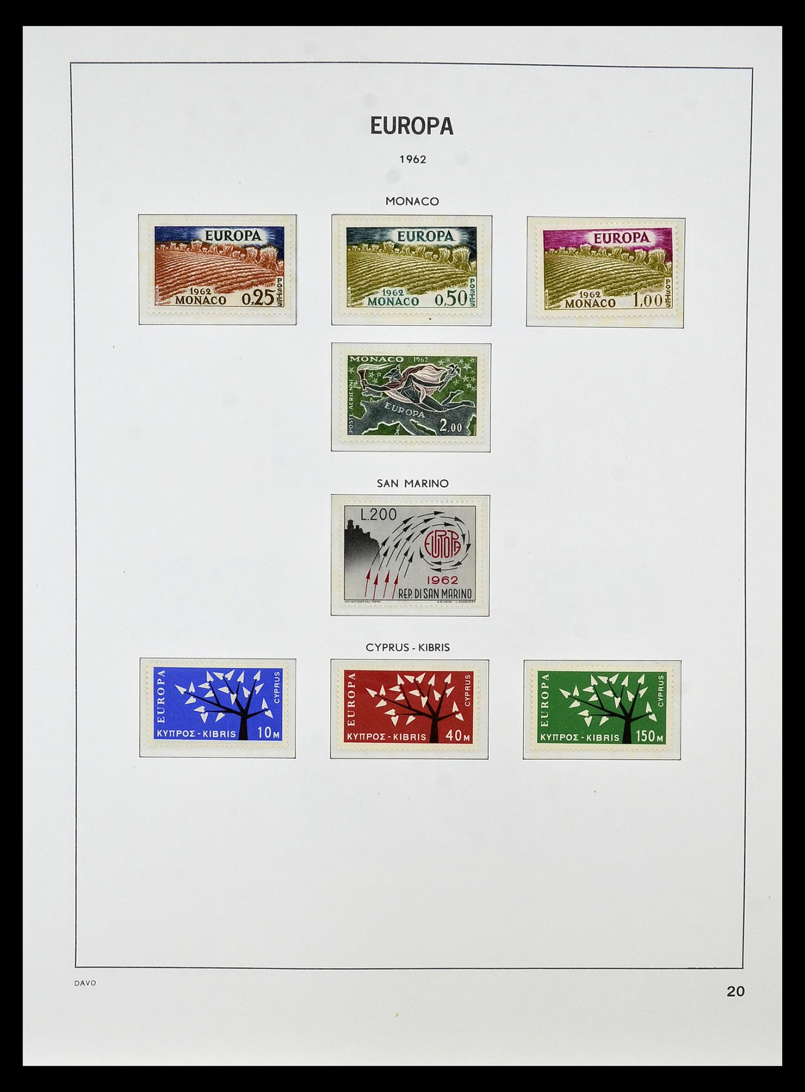 34838 020 - Postzegelverzameling 34838 Europa CEPT 1956-1998.