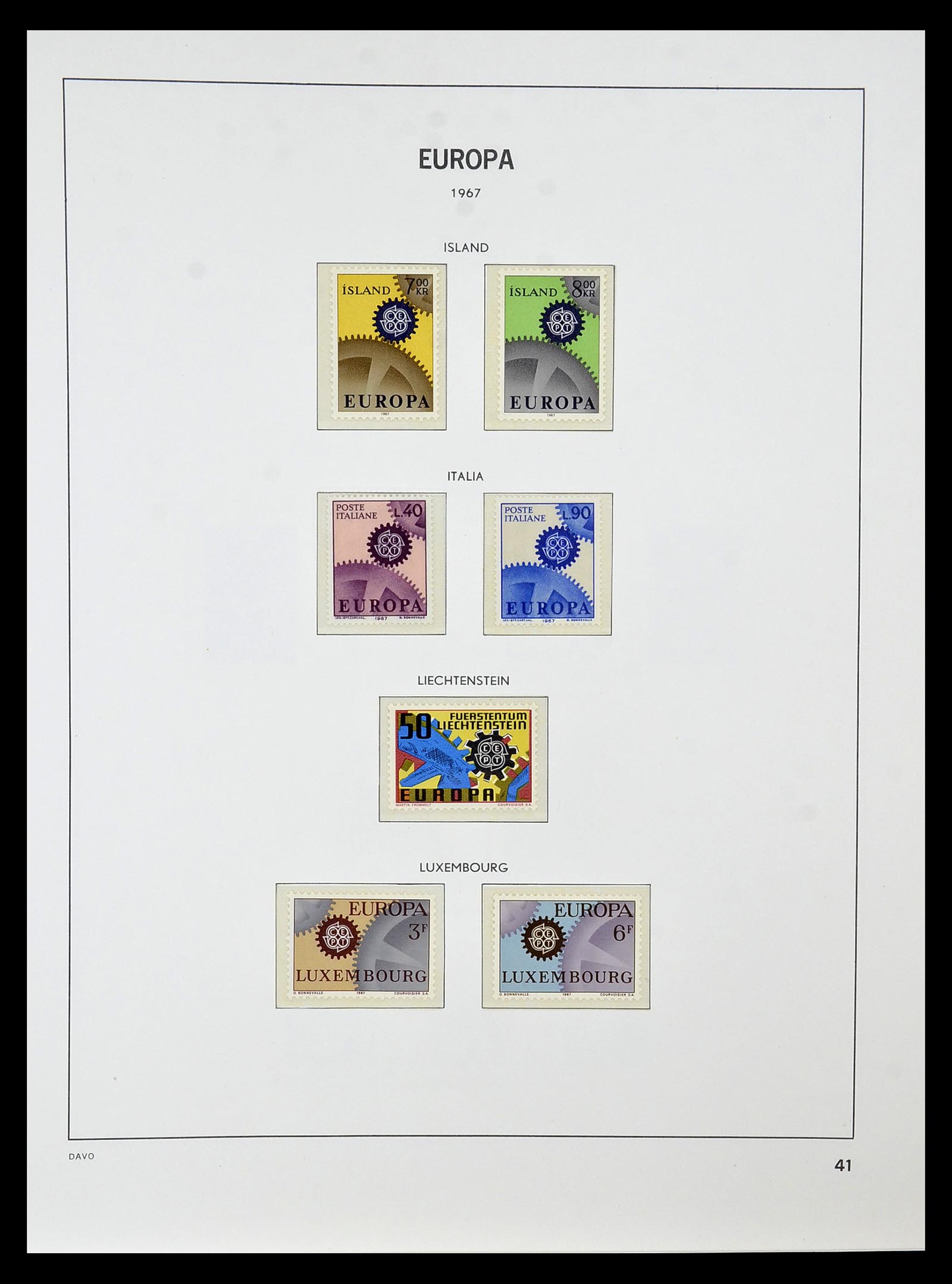 34838 041 - Postzegelverzameling 34838 Europa CEPT 1956-1998.