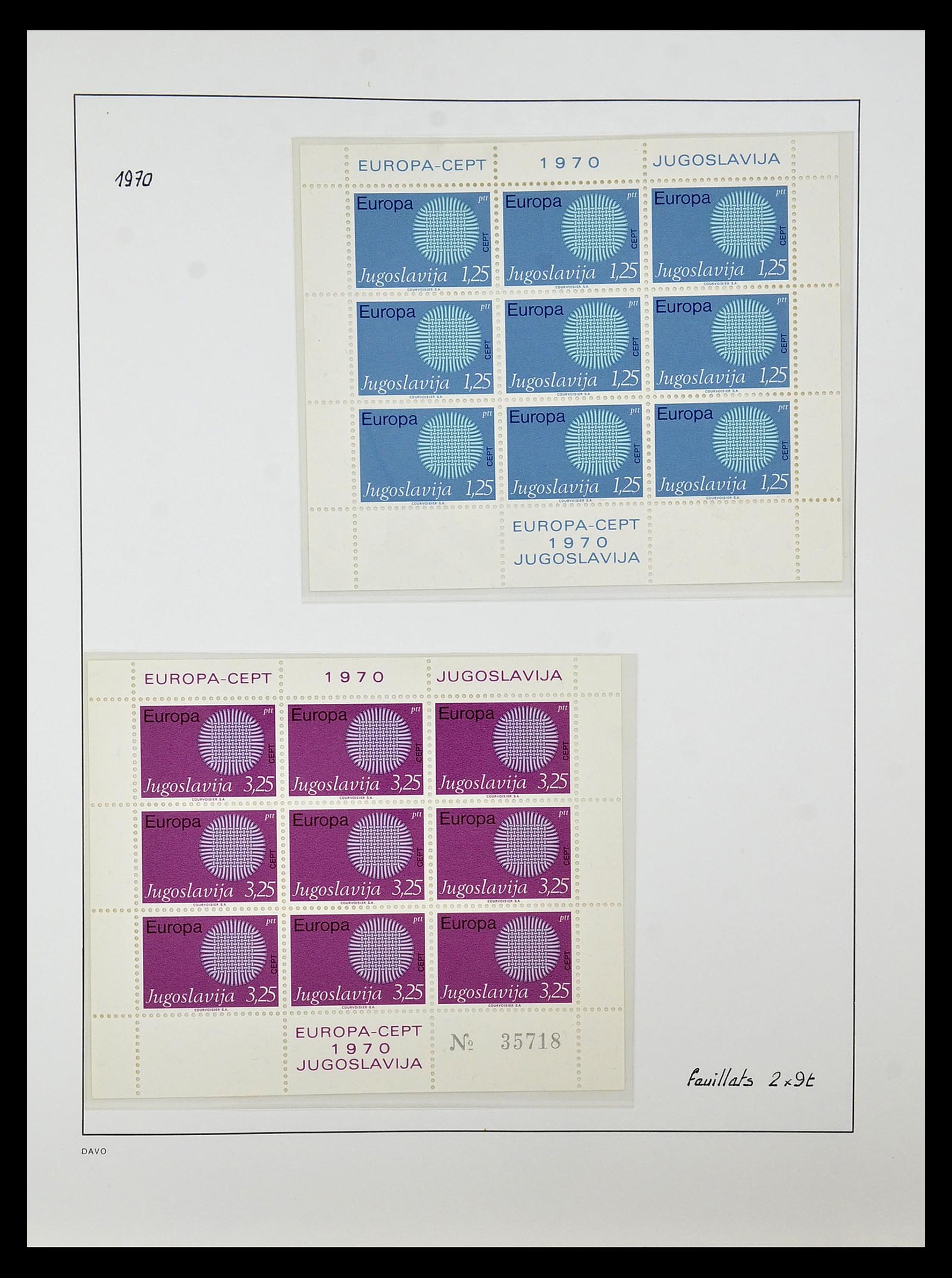 34838 061 - Postzegelverzameling 34838 Europa CEPT 1956-1998.