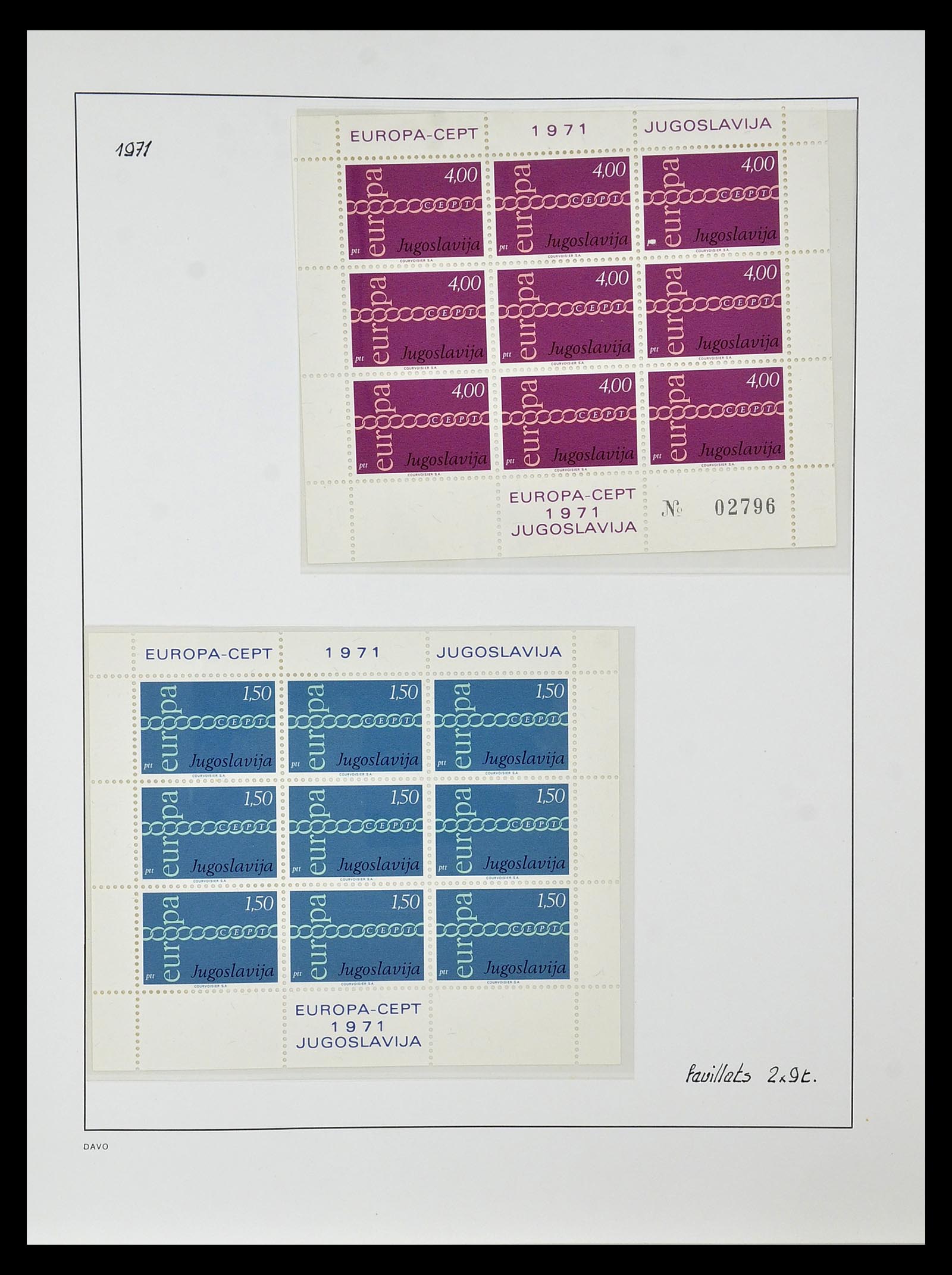 34838 067 - Postzegelverzameling 34838 Europa CEPT 1956-1998.