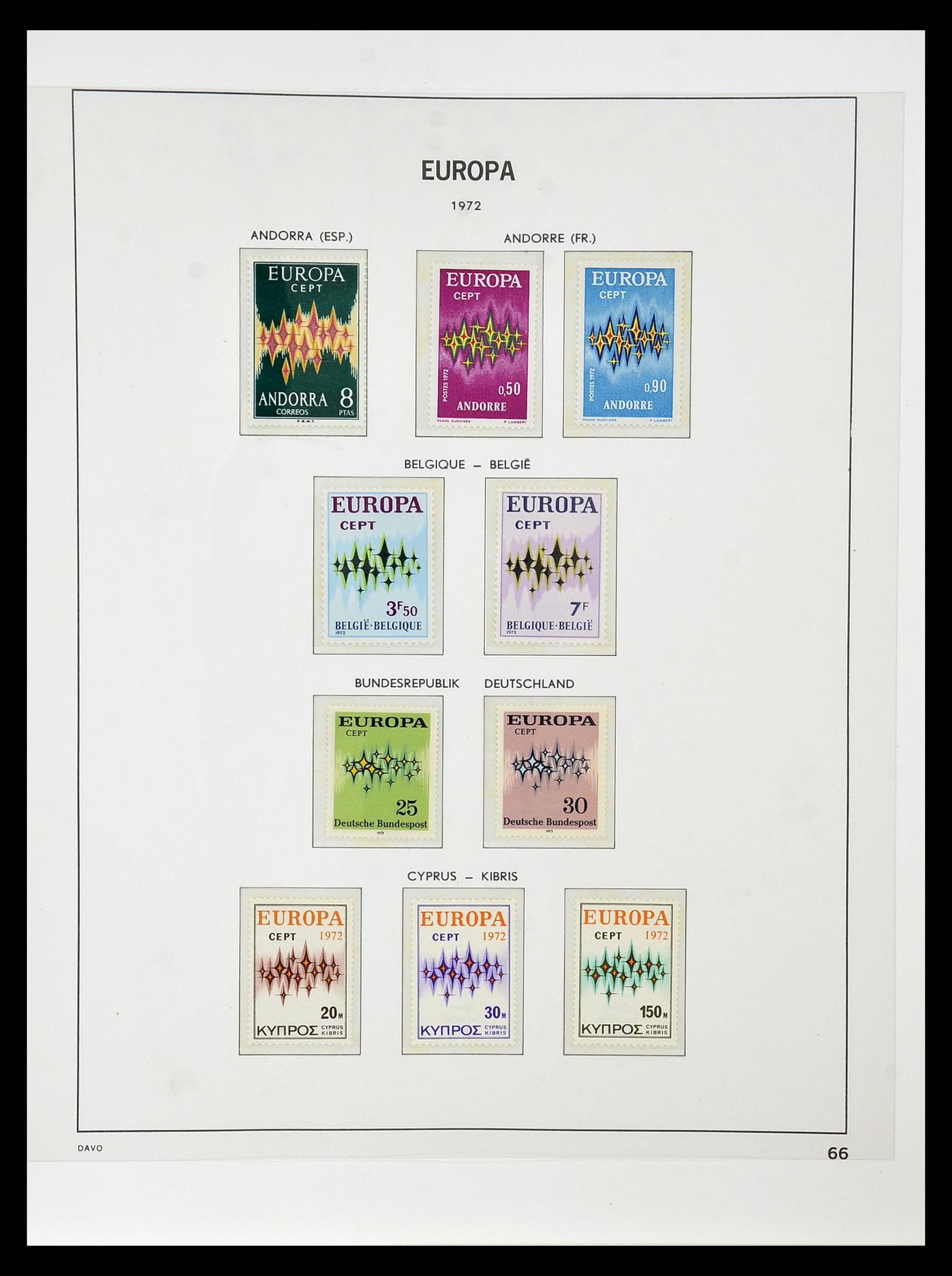 34838 068 - Postzegelverzameling 34838 Europa CEPT 1956-1998.