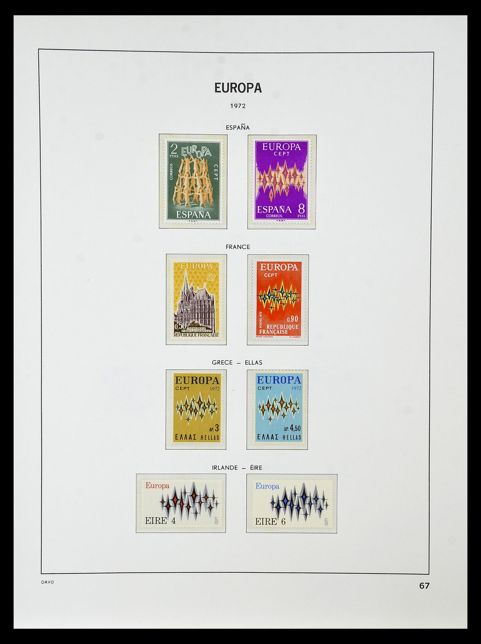 34838 069 - Postzegelverzameling 34838 Europa CEPT 1956-1998.