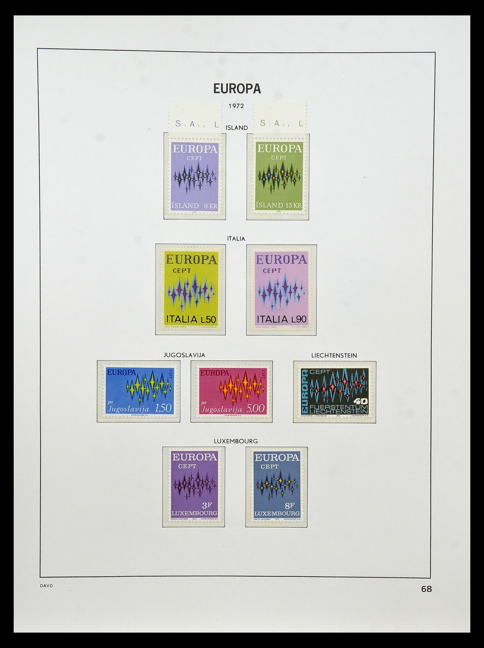 34838 070 - Postzegelverzameling 34838 Europa CEPT 1956-1998.