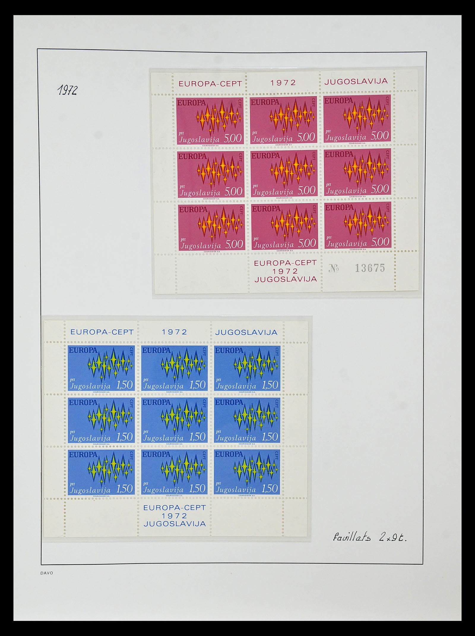 34838 073 - Postzegelverzameling 34838 Europa CEPT 1956-1998.