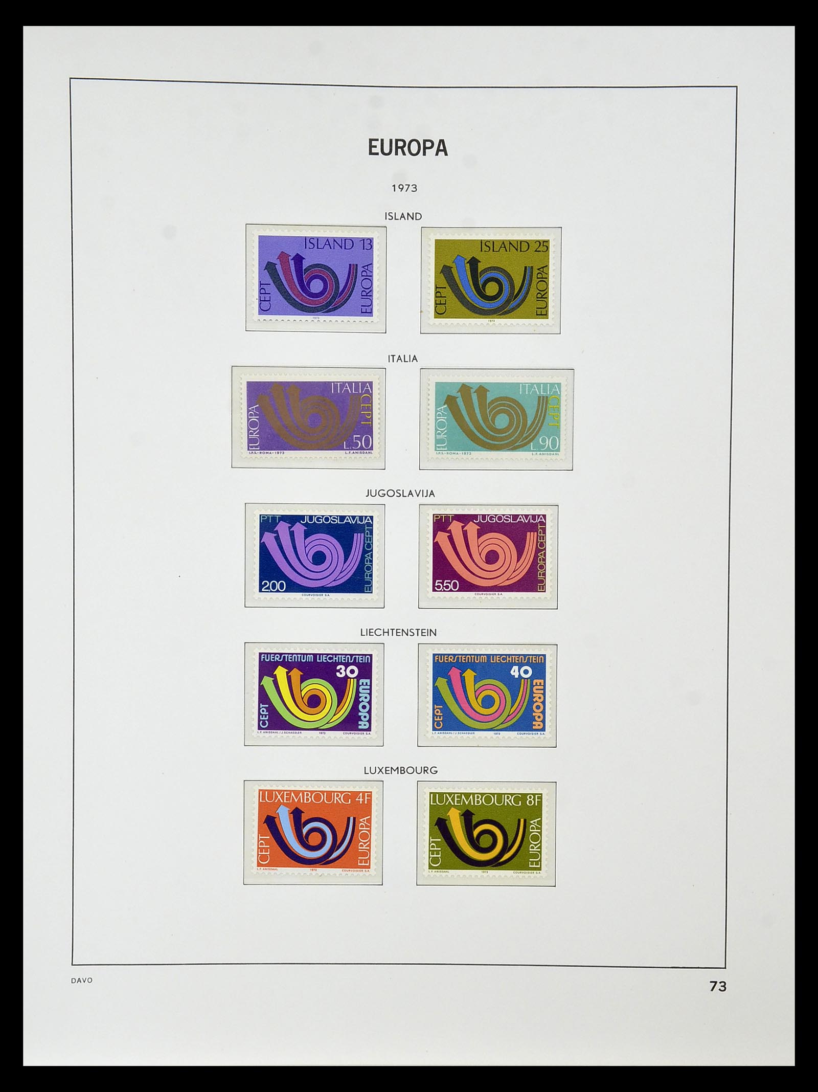 34838 076 - Postzegelverzameling 34838 Europa CEPT 1956-1998.