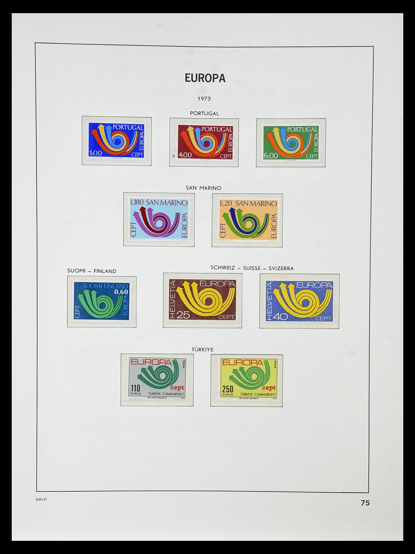 34838 078 - Postzegelverzameling 34838 Europa CEPT 1956-1998.