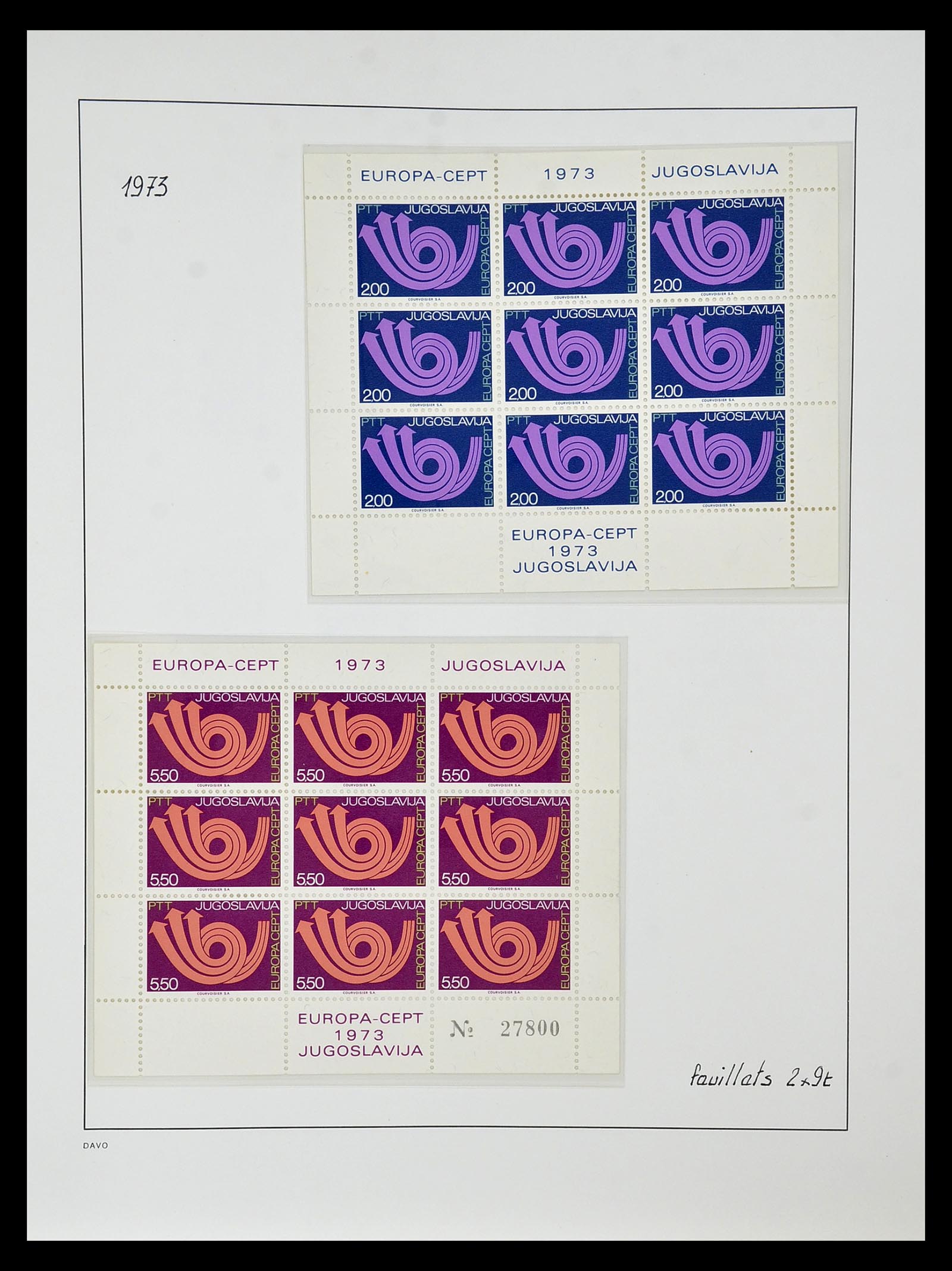 34838 079 - Postzegelverzameling 34838 Europa CEPT 1956-1998.