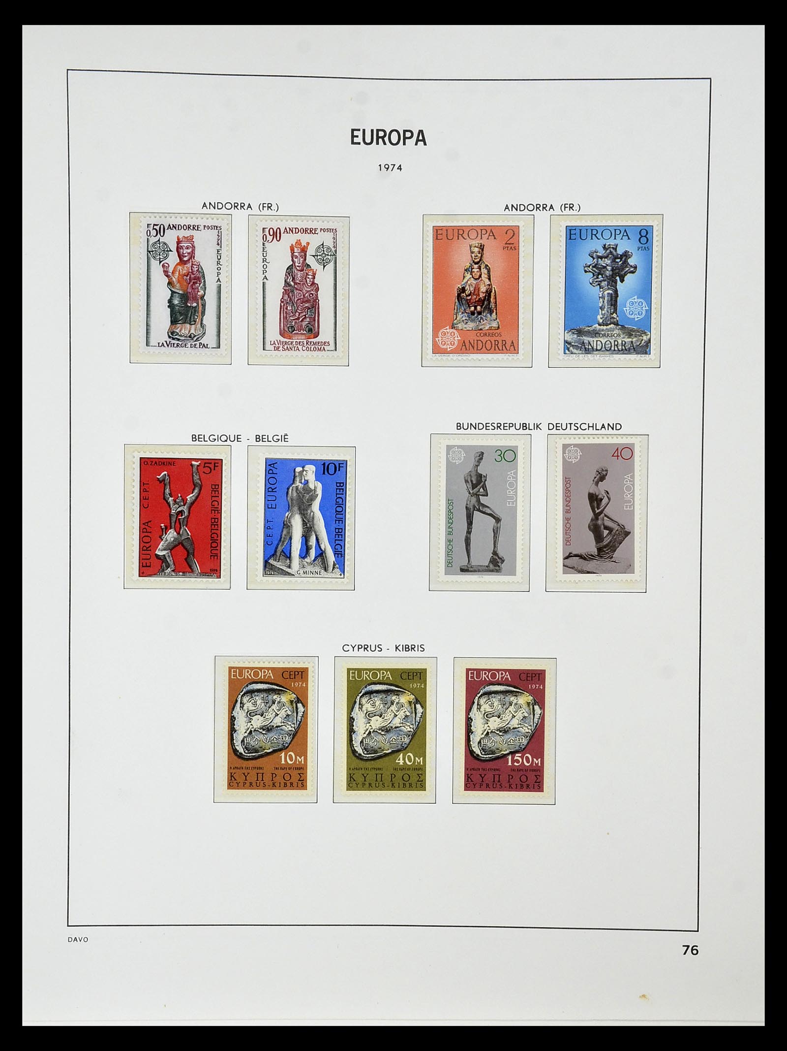 34838 080 - Postzegelverzameling 34838 Europa CEPT 1956-1998.