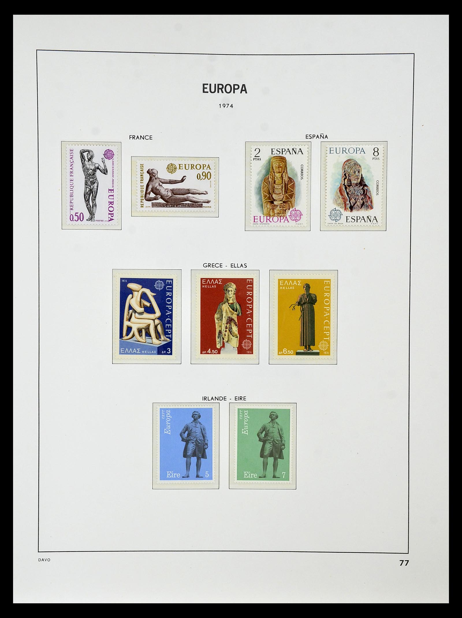 34838 081 - Postzegelverzameling 34838 Europa CEPT 1956-1998.