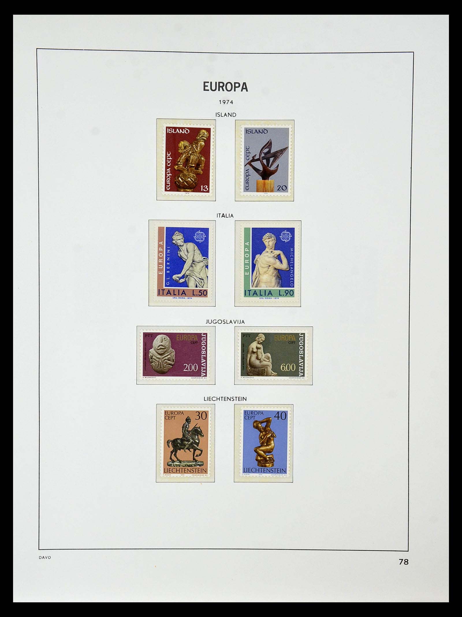 34838 082 - Postzegelverzameling 34838 Europa CEPT 1956-1998.