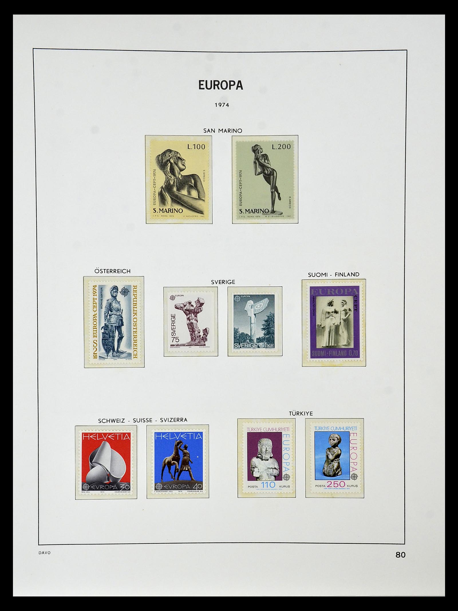 34838 084 - Postzegelverzameling 34838 Europa CEPT 1956-1998.