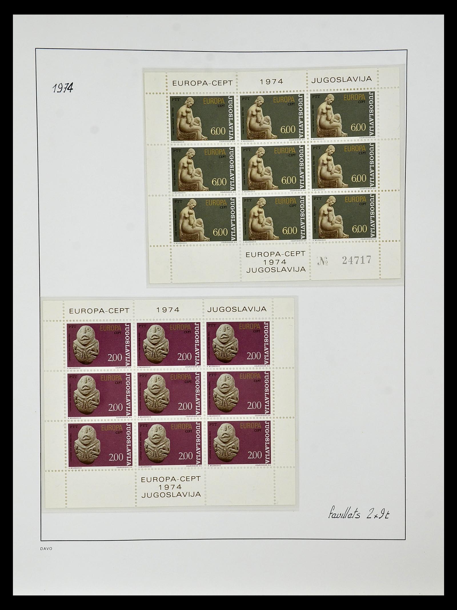 34838 086 - Postzegelverzameling 34838 Europa CEPT 1956-1998.