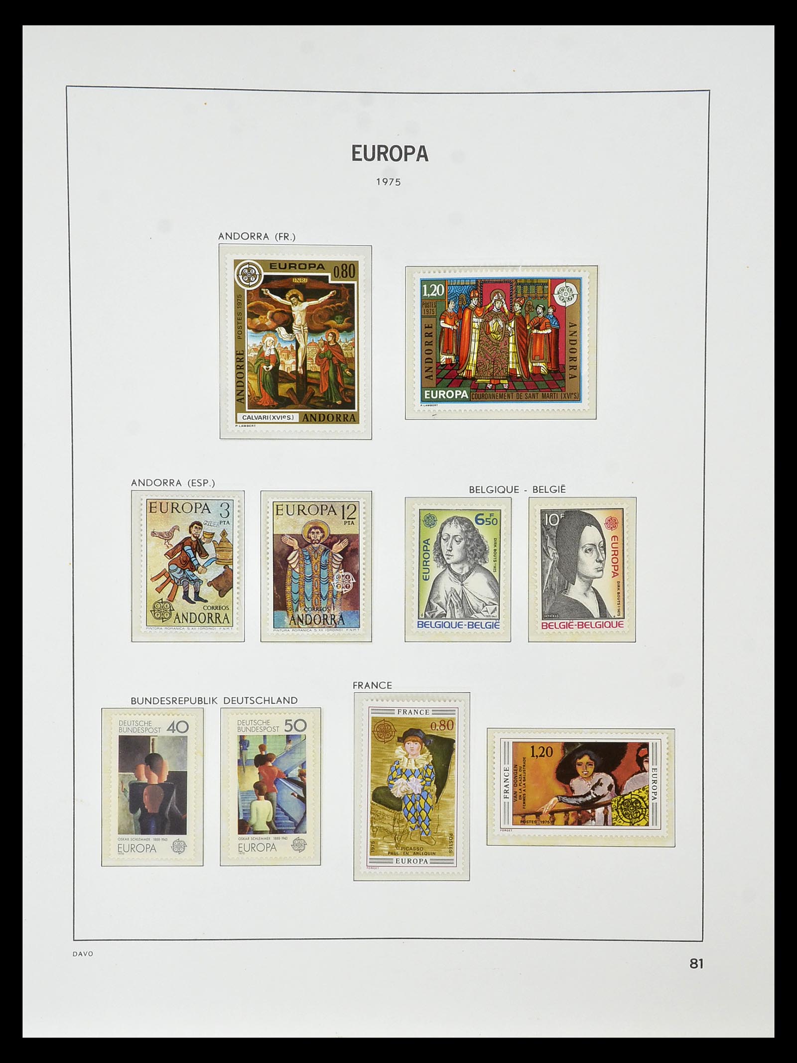 34838 087 - Postzegelverzameling 34838 Europa CEPT 1956-1998.