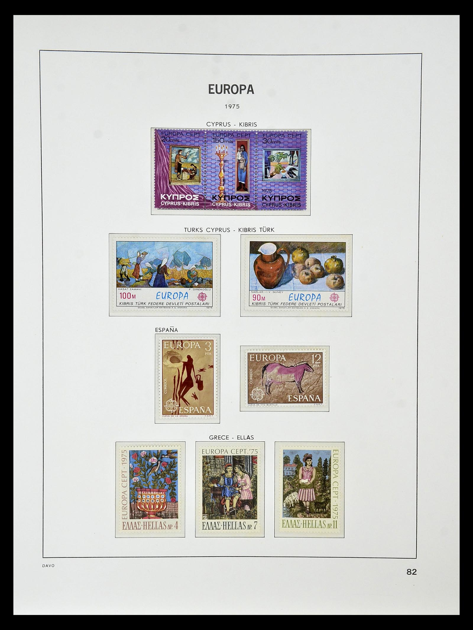 34838 088 - Postzegelverzameling 34838 Europa CEPT 1956-1998.
