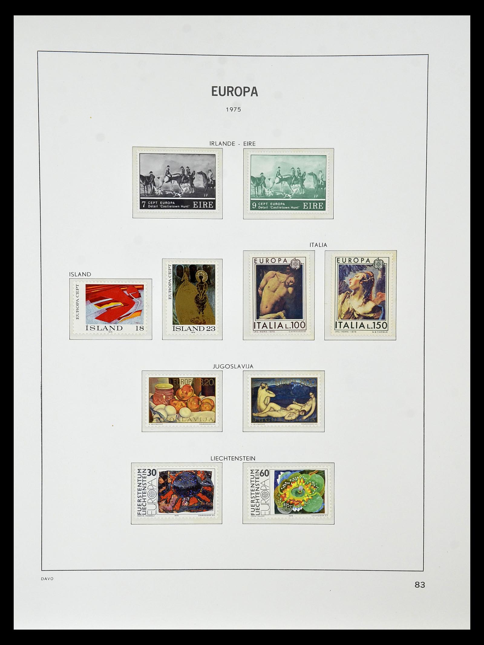 34838 089 - Postzegelverzameling 34838 Europa CEPT 1956-1998.