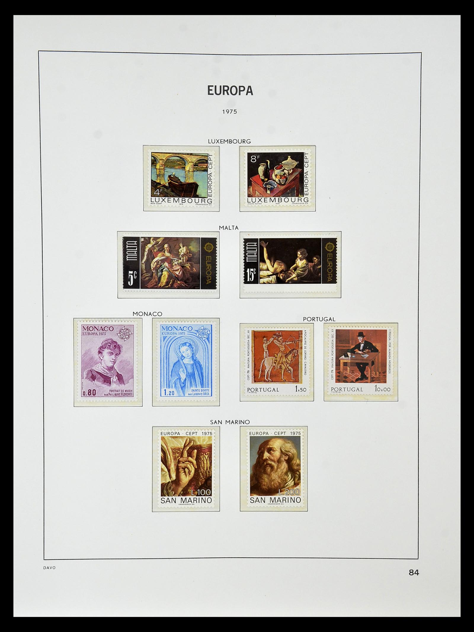 34838 090 - Postzegelverzameling 34838 Europa CEPT 1956-1998.