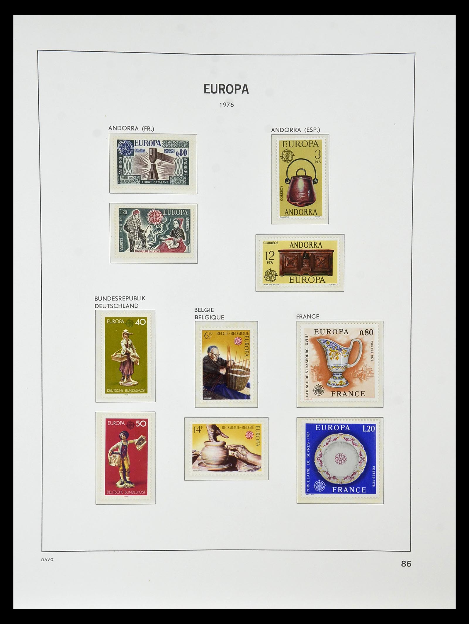 34838 094 - Postzegelverzameling 34838 Europa CEPT 1956-1998.