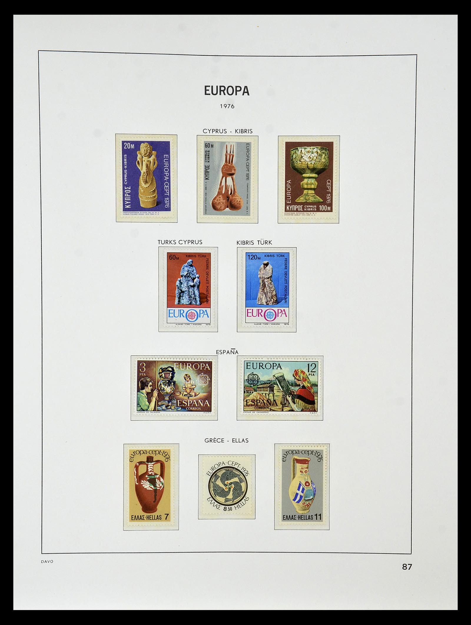 34838 095 - Postzegelverzameling 34838 Europa CEPT 1956-1998.