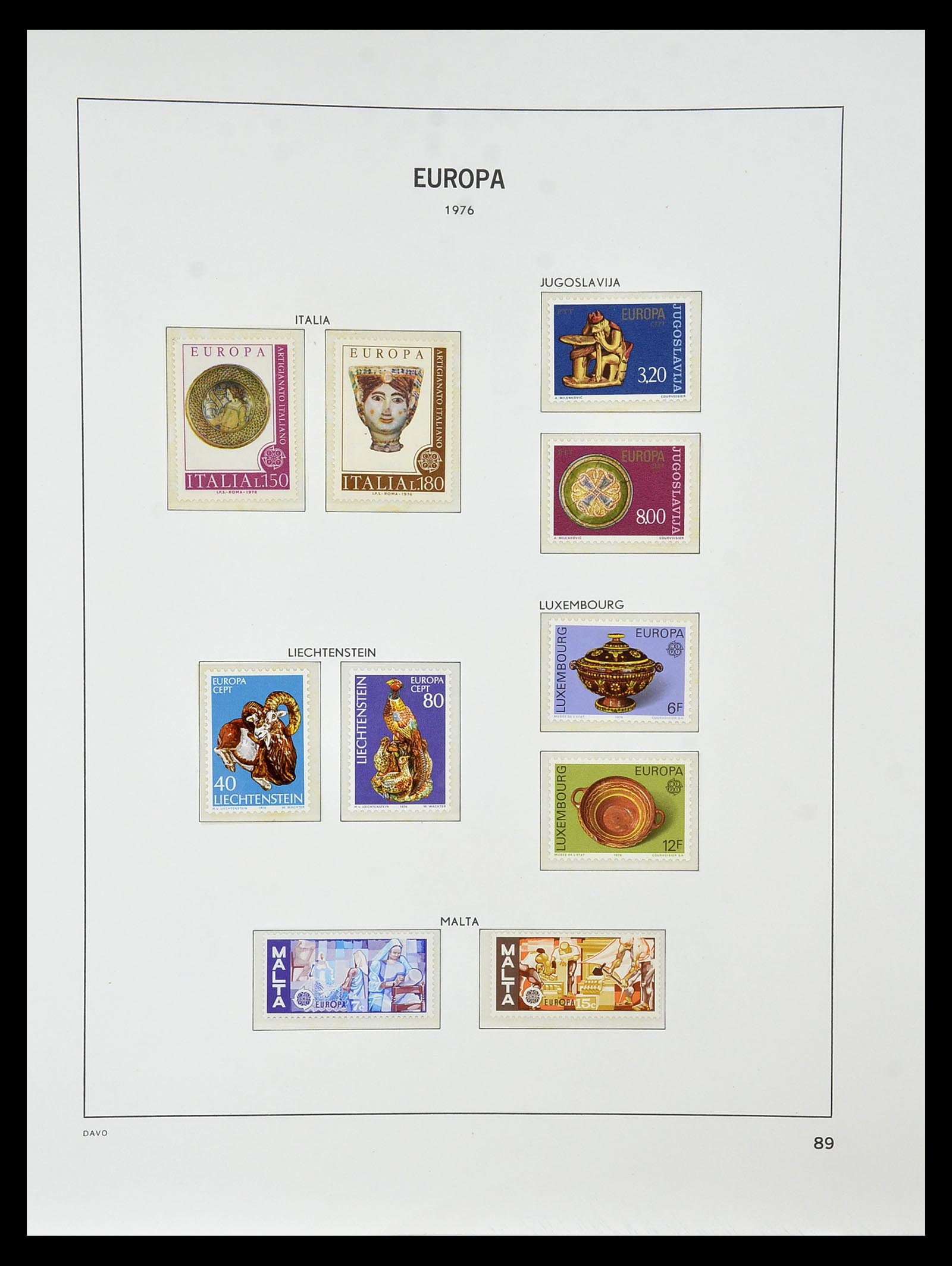 34838 097 - Postzegelverzameling 34838 Europa CEPT 1956-1998.