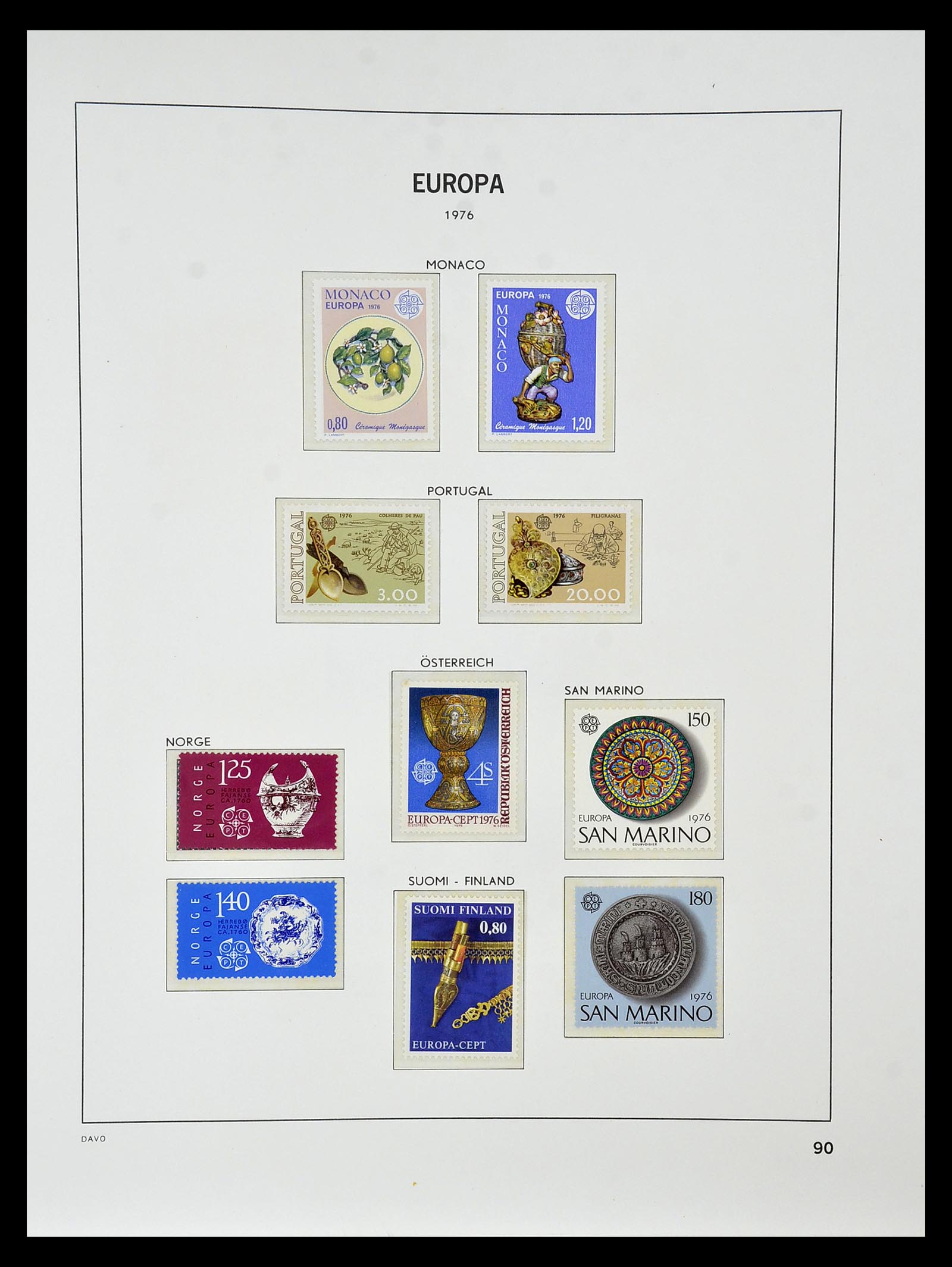 34838 098 - Postzegelverzameling 34838 Europa CEPT 1956-1998.