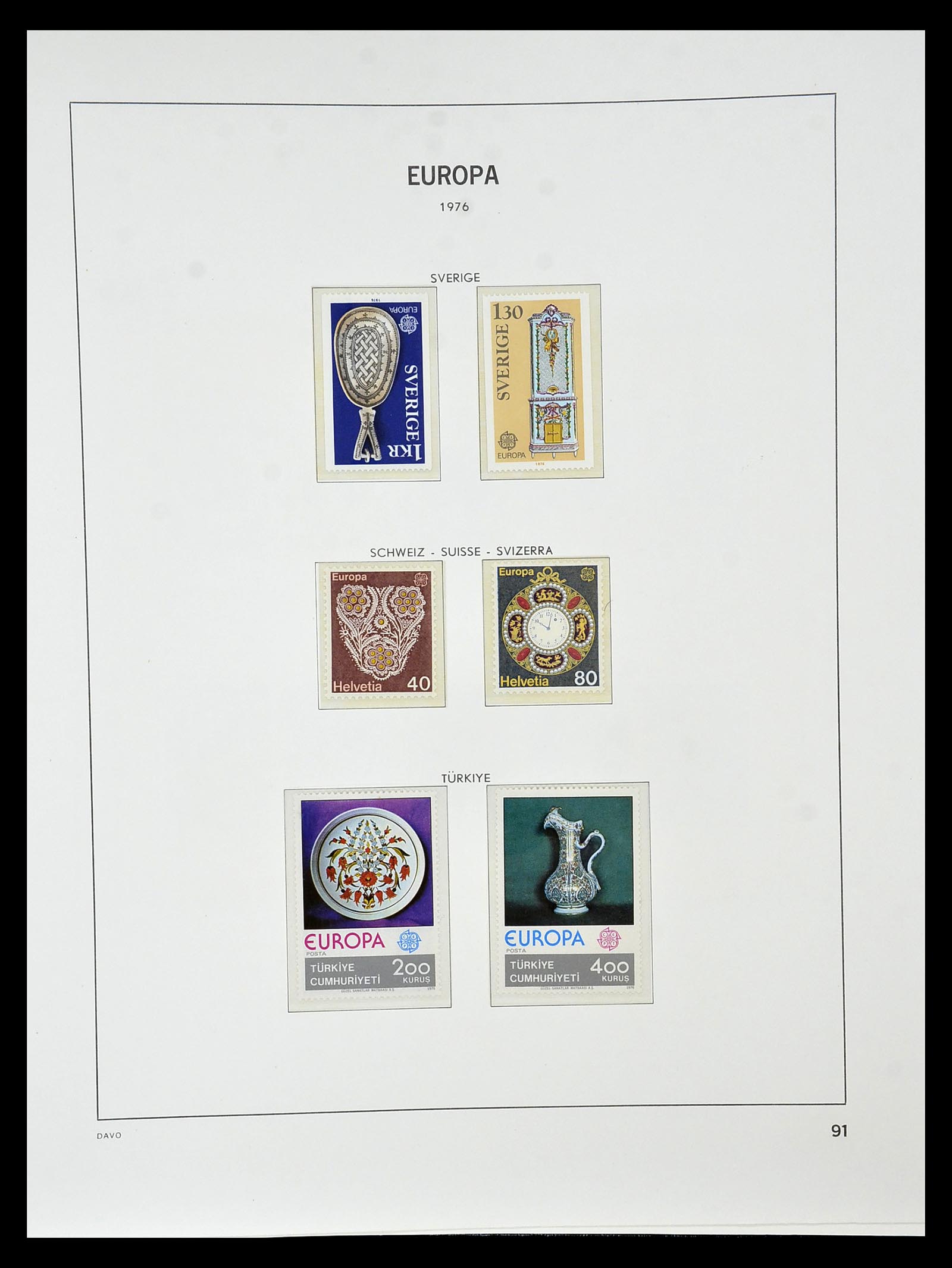 34838 099 - Postzegelverzameling 34838 Europa CEPT 1956-1998.