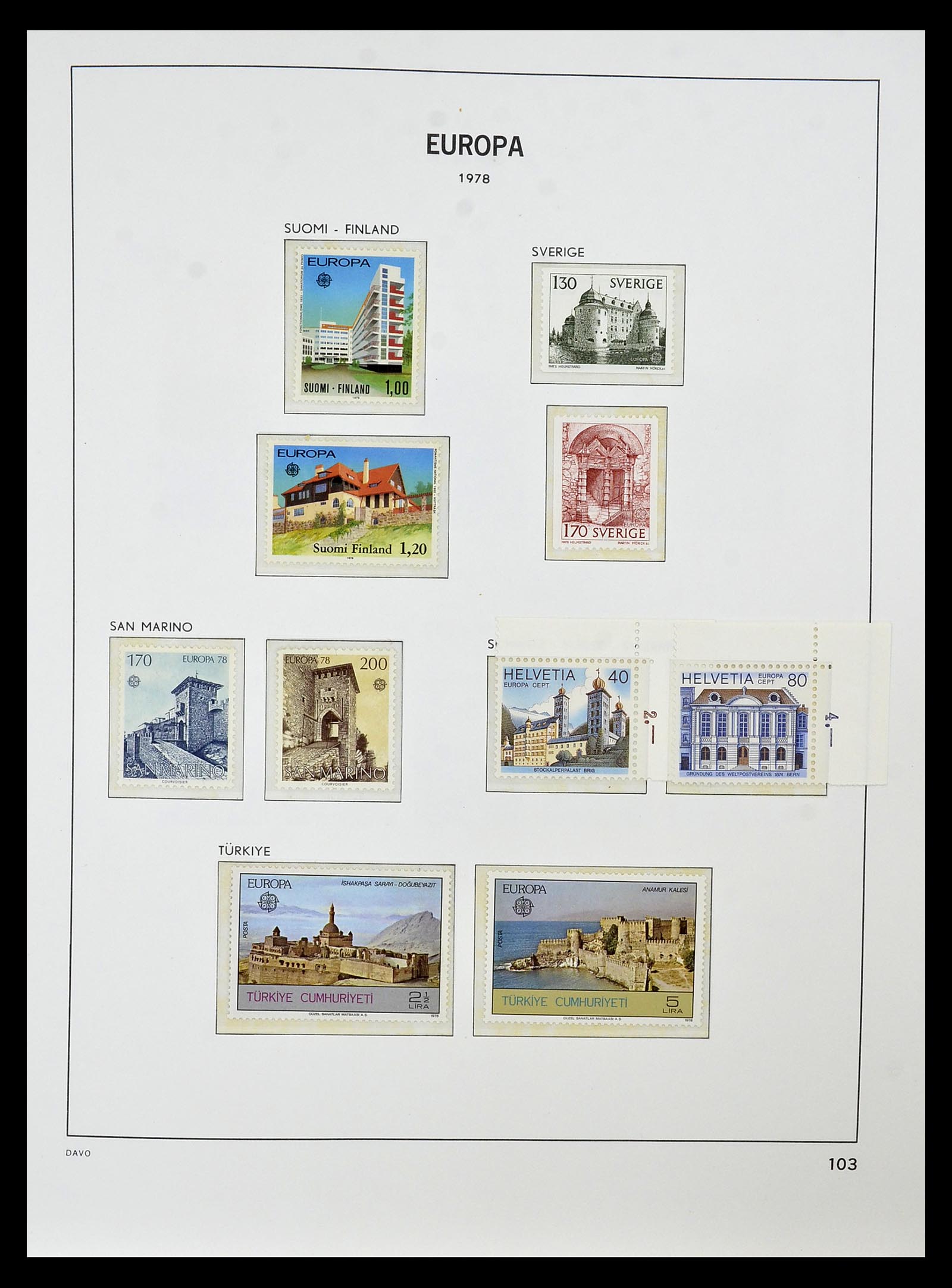 34838 121 - Postzegelverzameling 34838 Europa CEPT 1956-1998.
