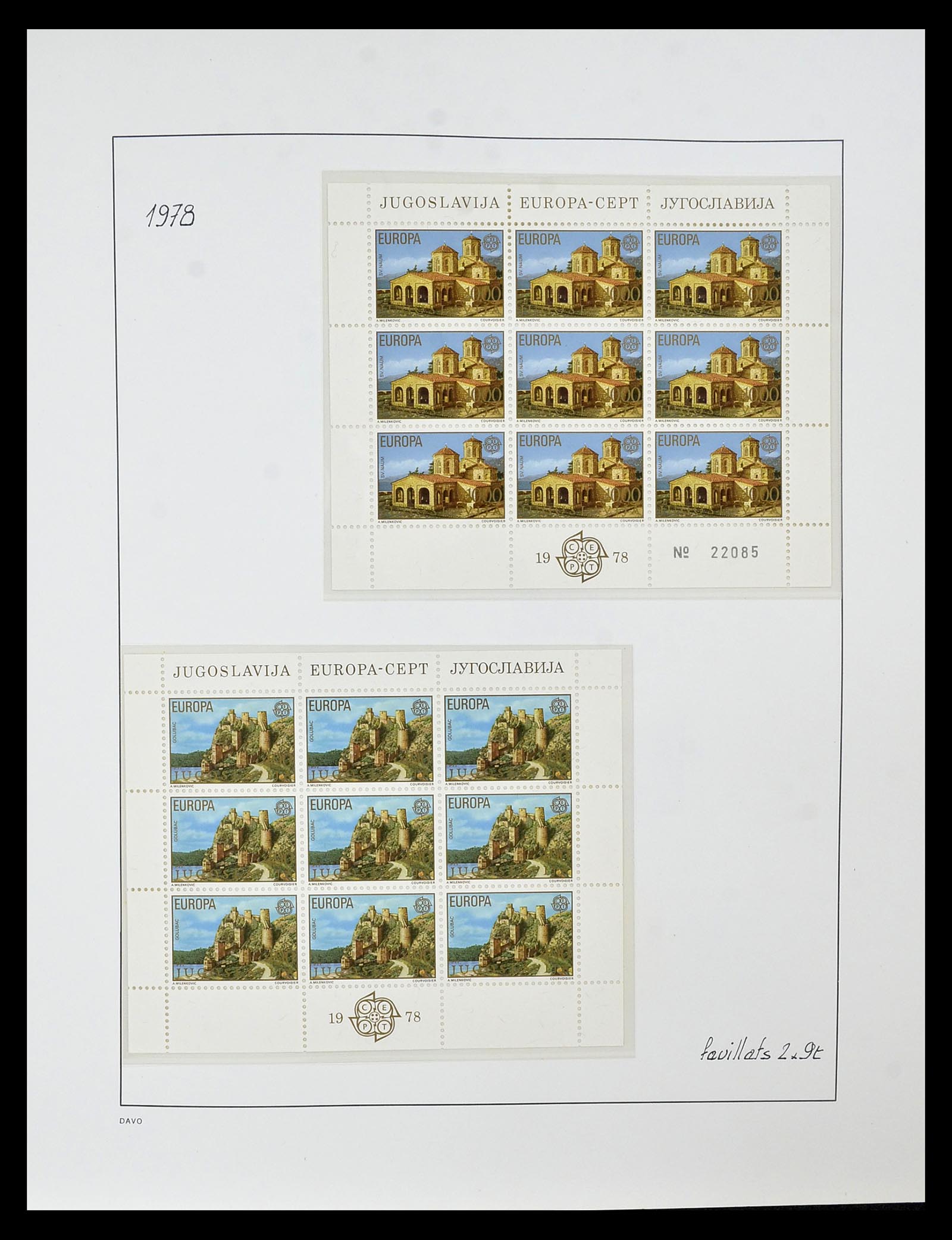 34838 126 - Postzegelverzameling 34838 Europa CEPT 1956-1998.